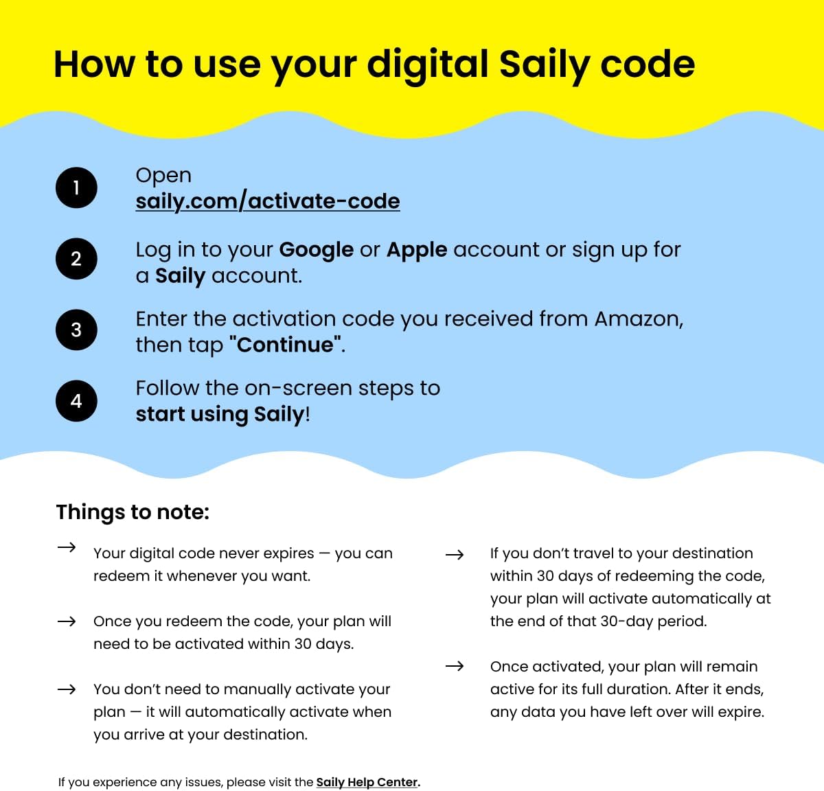 Detalle de Saily eSIM Data Plan for the USA — 10GB/30 Days (Digital Code)