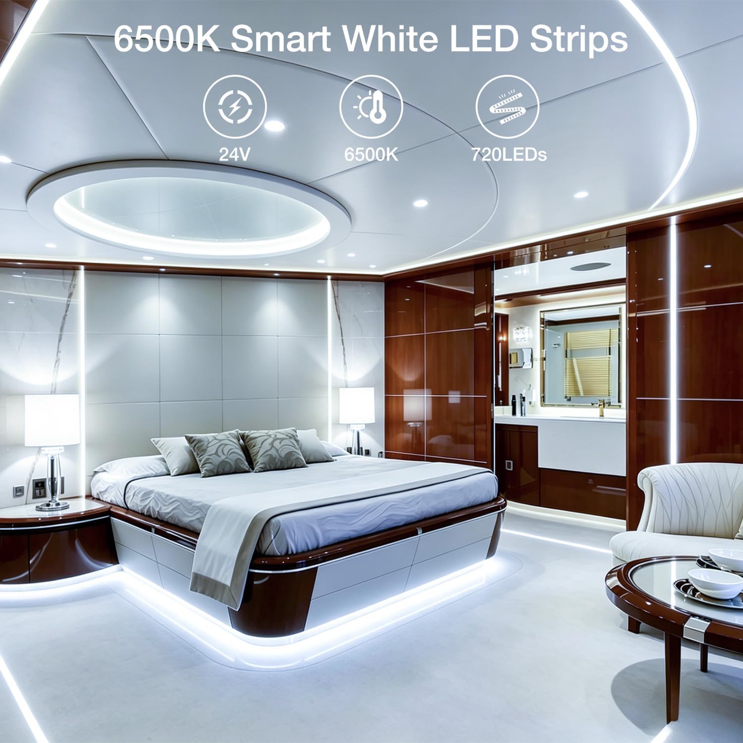 Detalle de DAYBETTER LED Strip Lights, 50 ft