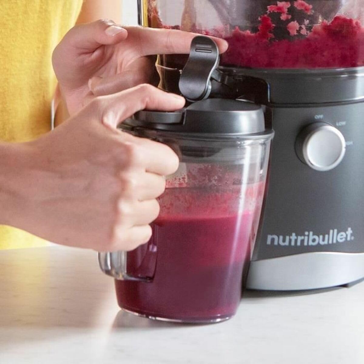Detalle 1 de NutriBullet NBJ100G Exprimidor Cold Press y Zumo 1.5L 🍹