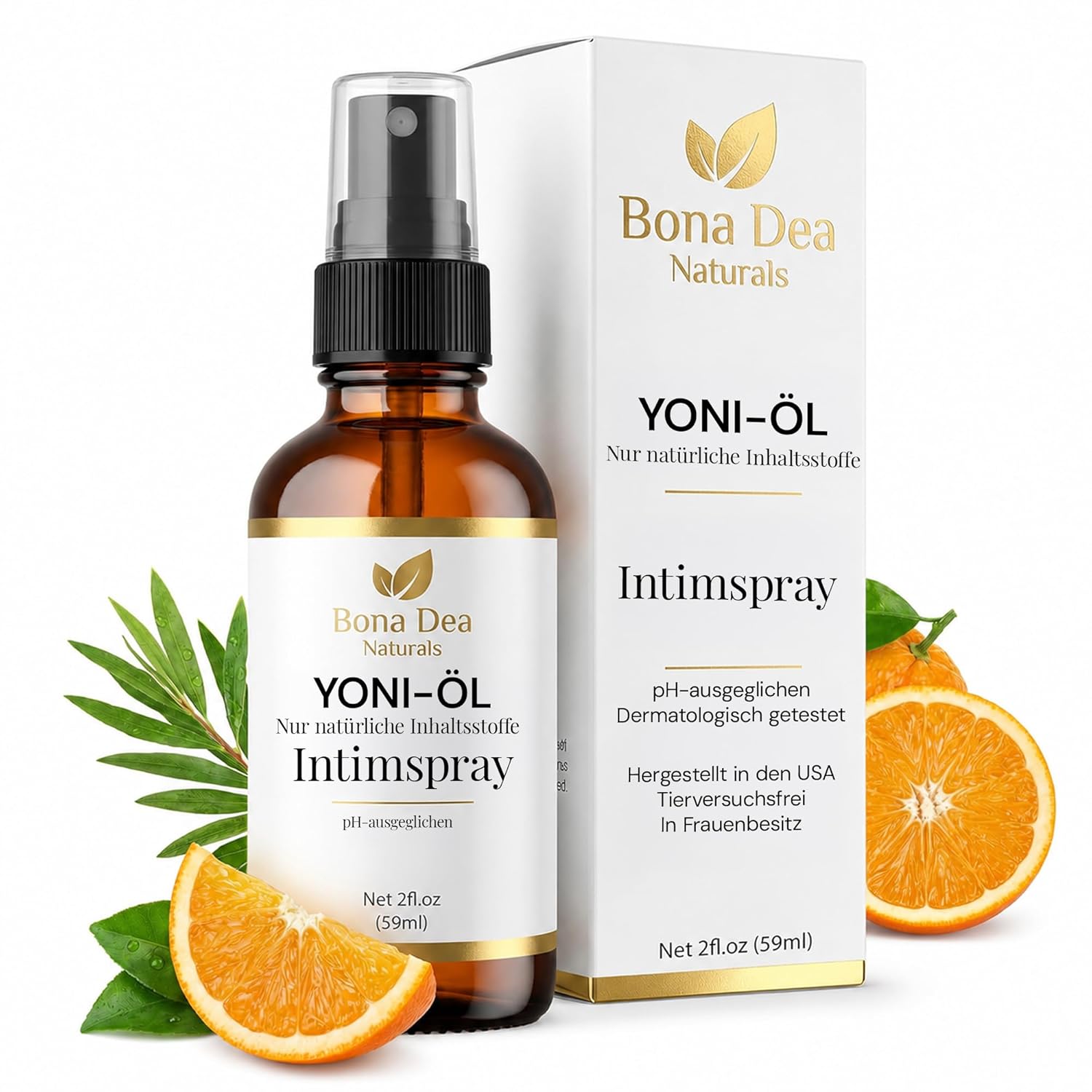 Detalle de Bona Dea Naturals Intimspray für Frauen (59 ml) – milde Pflege bei Scheidentrockenheit