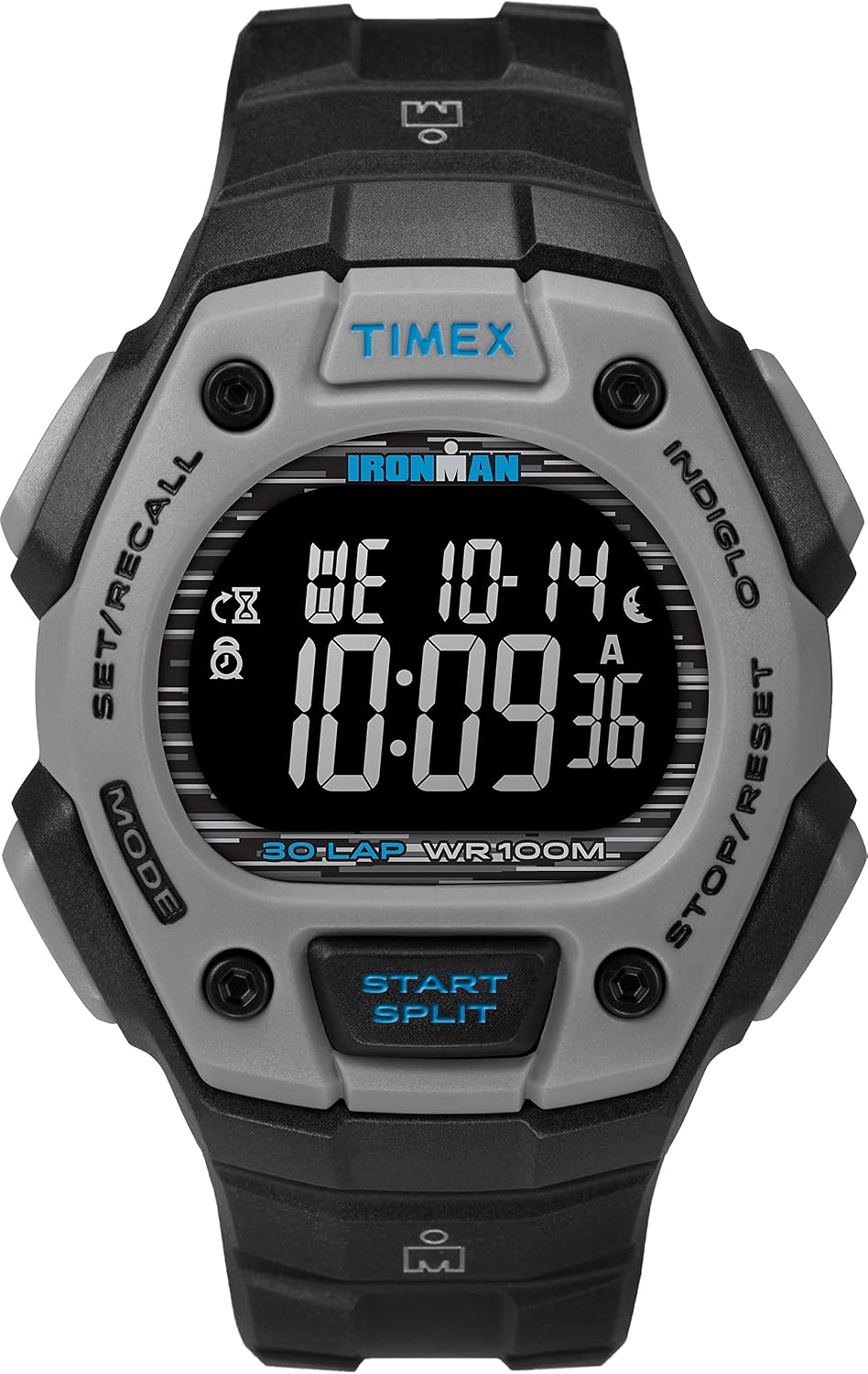 Detalle de Timex Men’s Ironman Classic 41mm Digitaluhr – robustes Workout-Werkzeug mit INDIGLO Beleuchtung