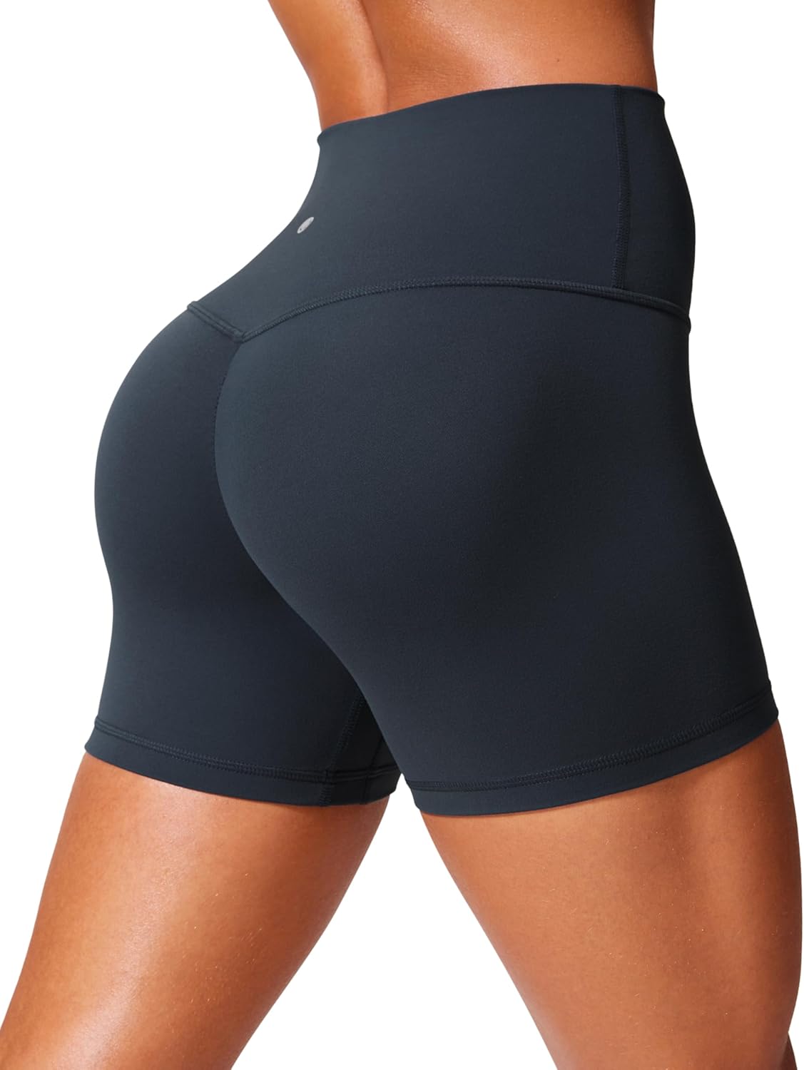 Detalle de CRZ YOGA Womens Butterlift Butt Scrunch Shorts – 4''/6" High‑Waisted Seamless Leggings