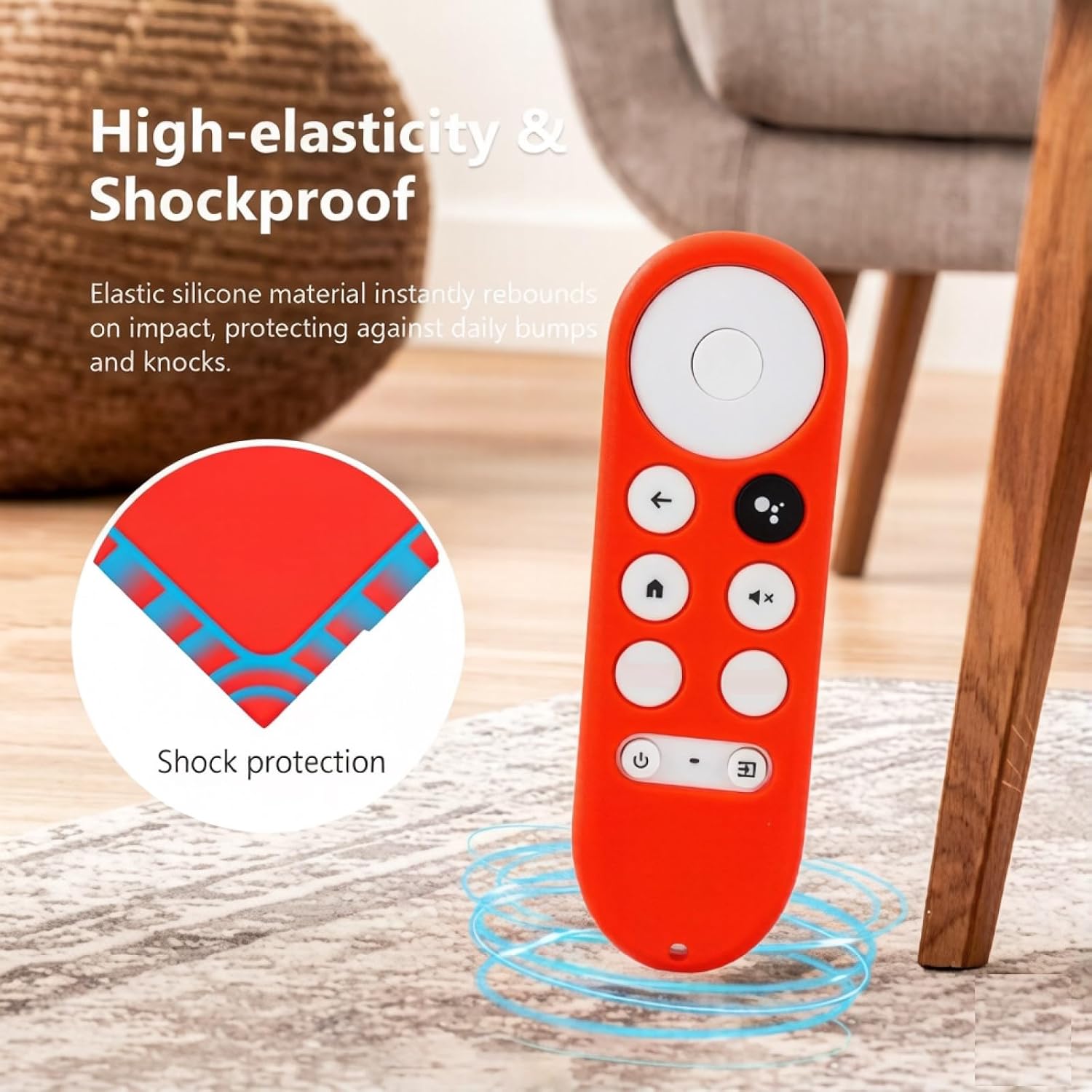 Detalle de Remote Cover Case for 2025 Chromecast with Google TV Voice Remote