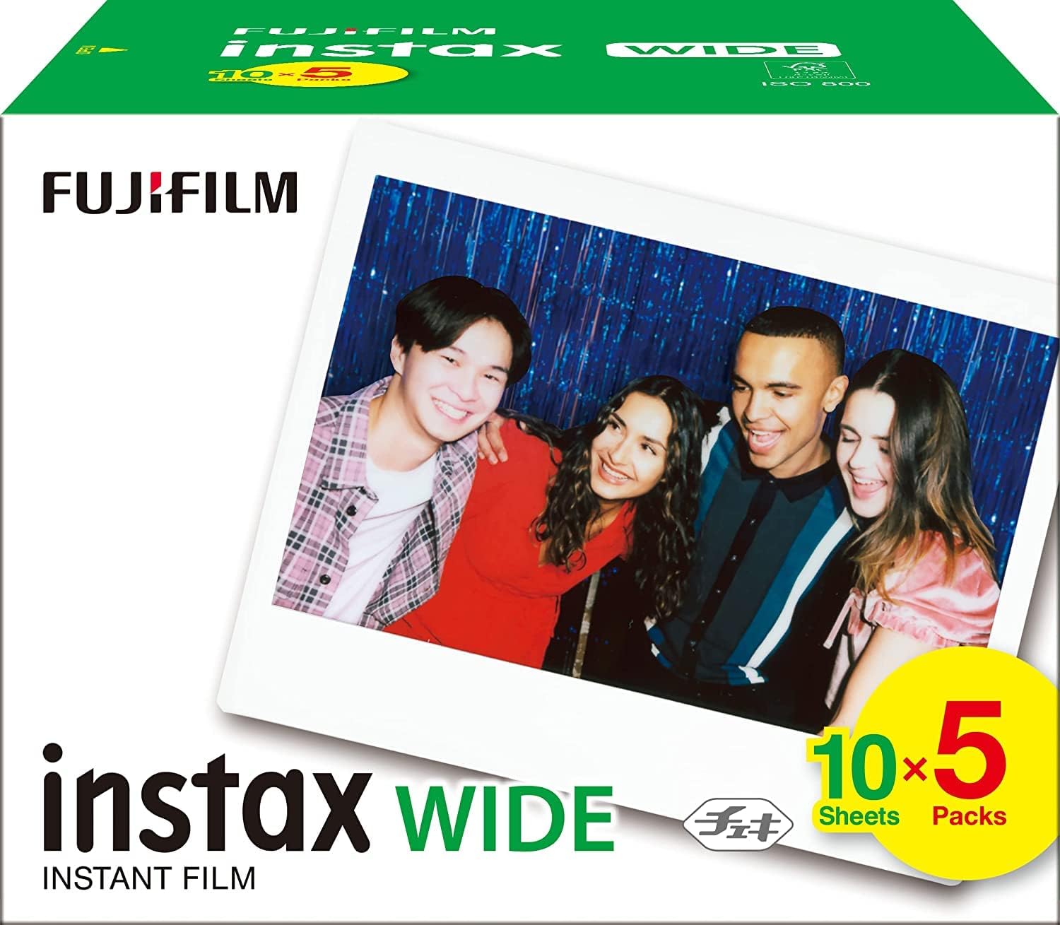 Detalle de Pellicola istantanea Instax WIDE bordo nero (10 scatti), compatibile con fotocamere e stampanti Instax WIDE