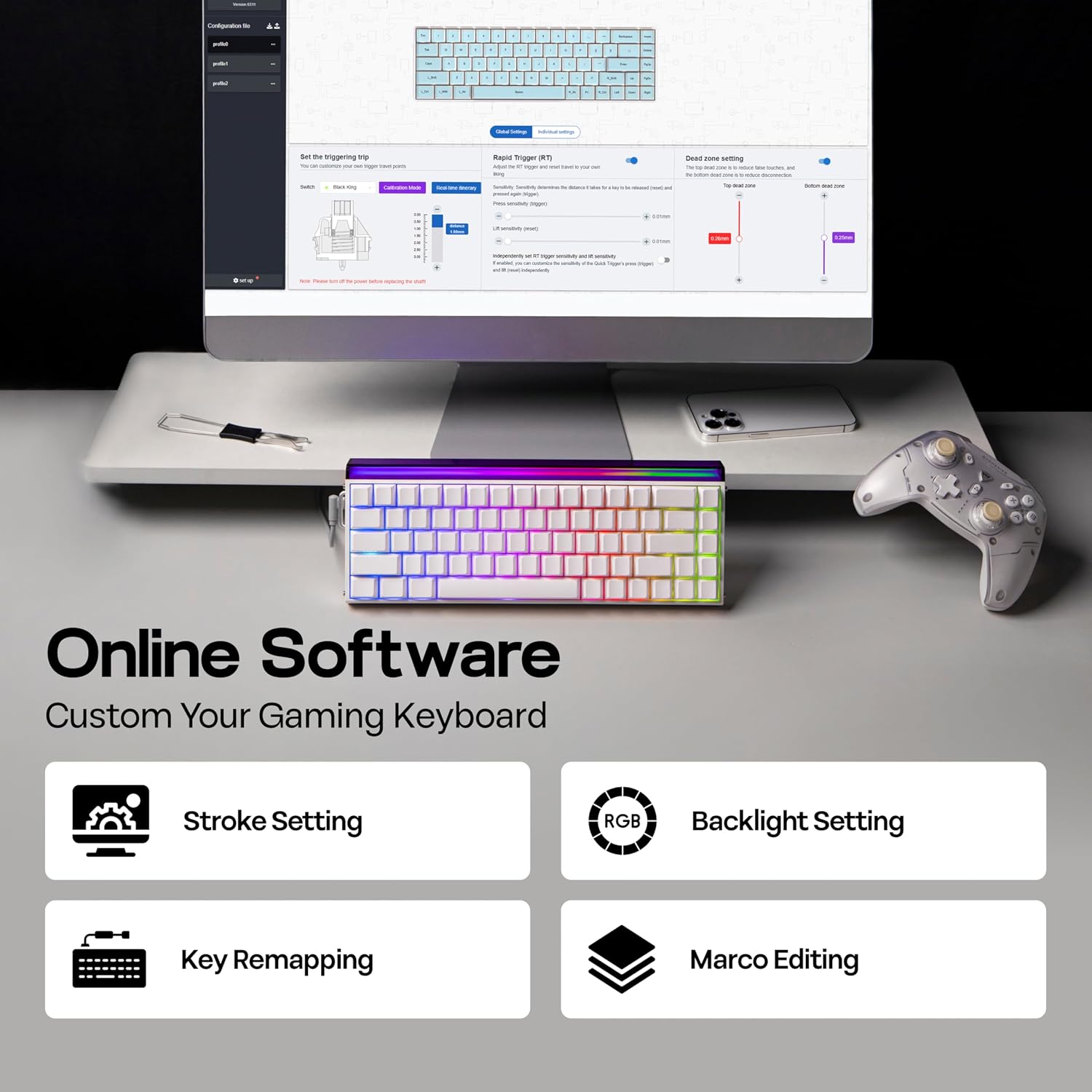 Thumbnail 6 de MechLands Hero68 HE Magnetic Gaming Keyboard 8KHz