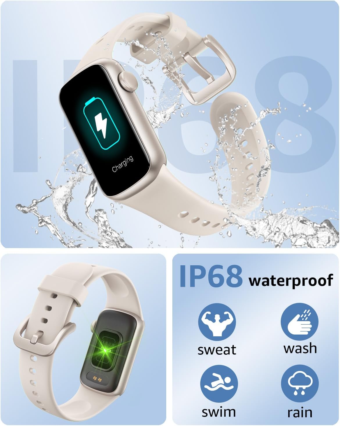 Thumbnail 5 de BUTFORFIT B6 Fitness Tracker Smart Watch with 1.47" TFT Touch Display, Heart Rate, Sleep & IP68
