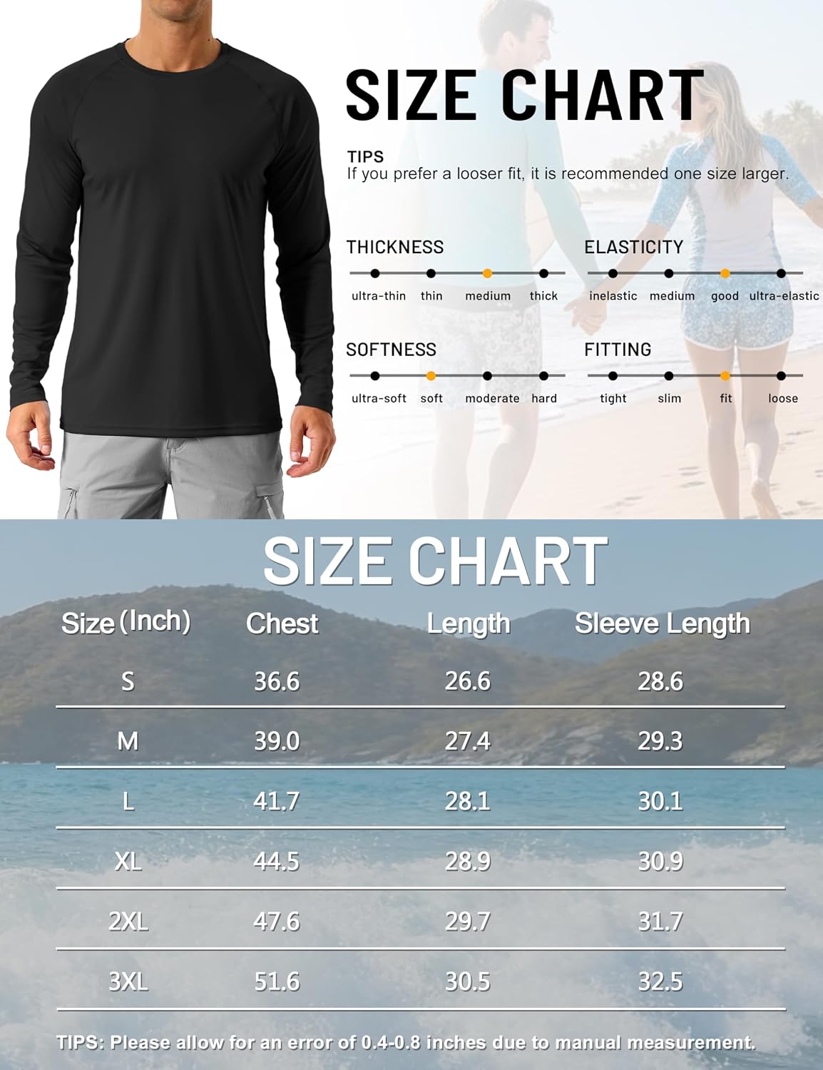 Thumbnail 6 de TACVASEN UPF 50+ long sleeve T-shirt