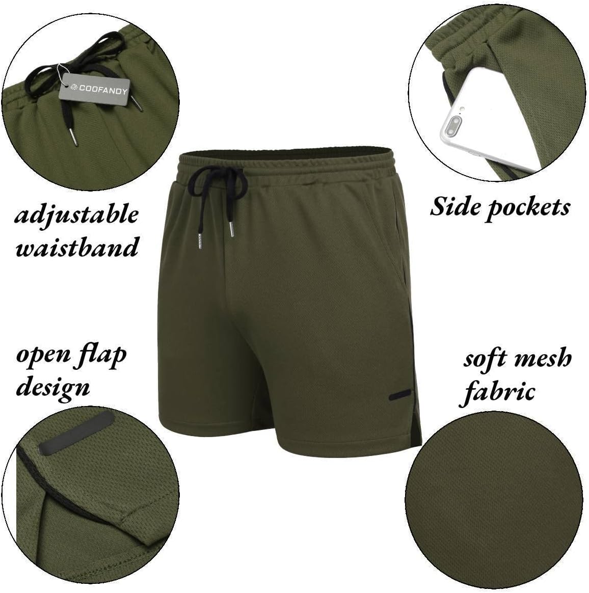 Thumbnail 5 de COOFANDY Men's Athletic Shorts, 5-Inch
