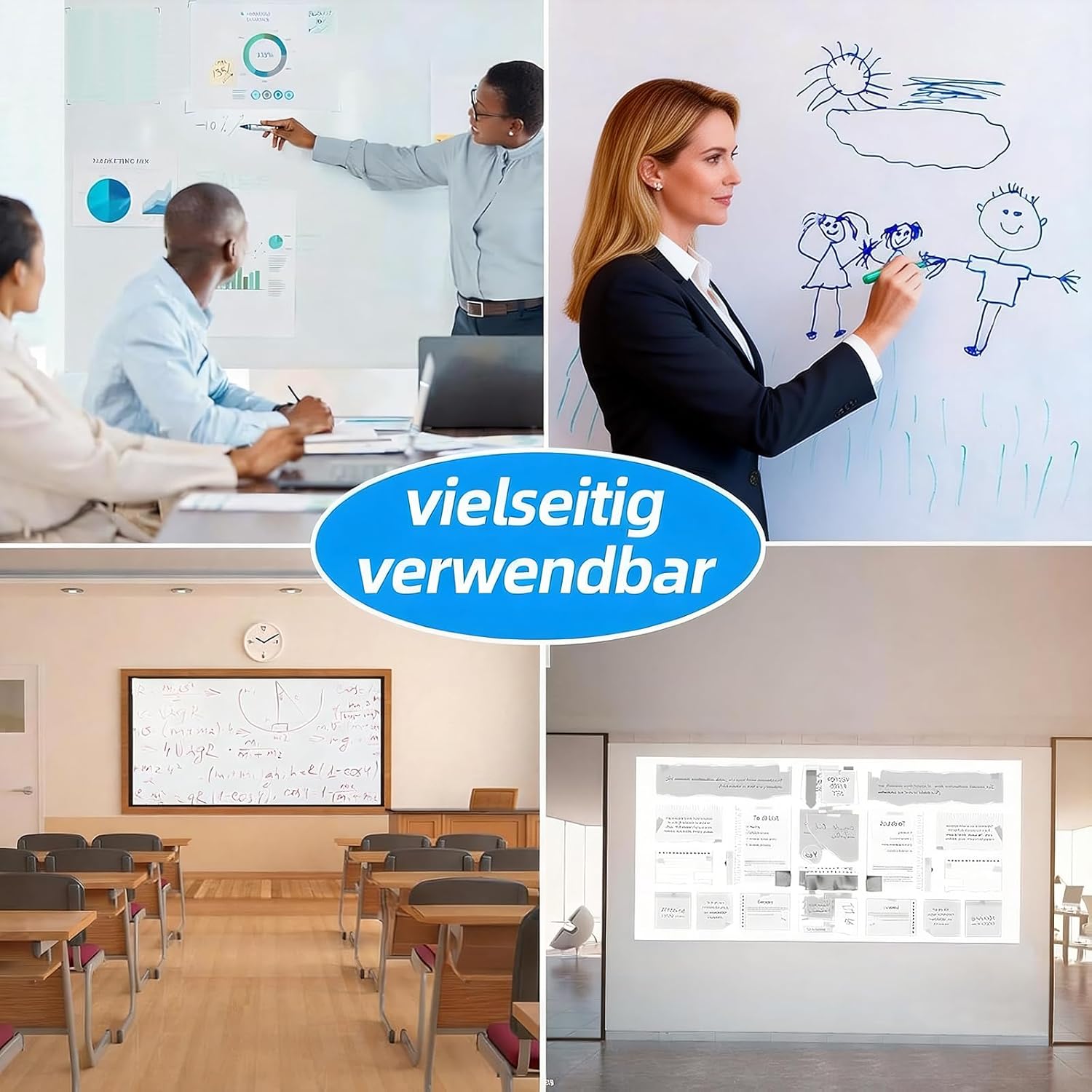 Thumbnail 4 de Magnetisch Whiteboard Folie 40 × 80 cm