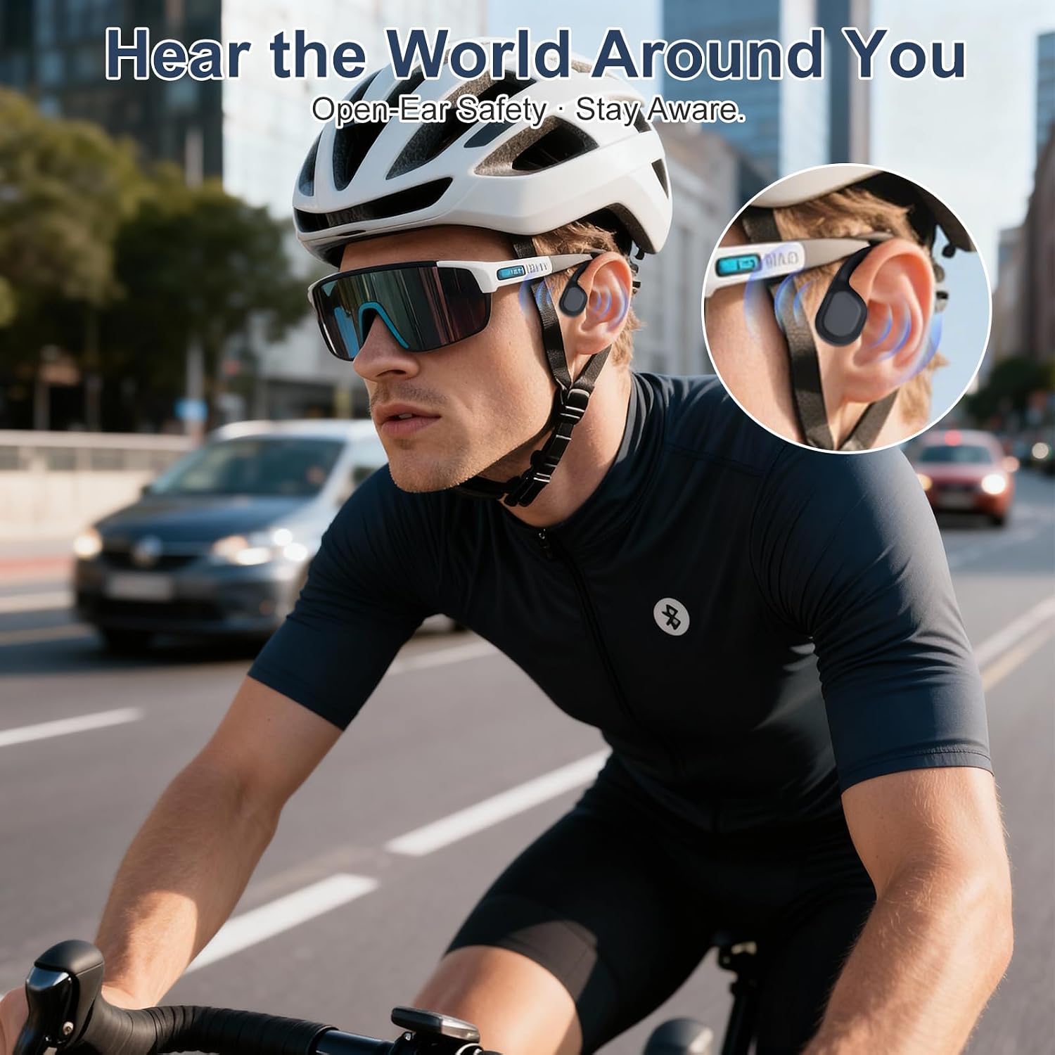 Detalle 2 de LOBKIN Bone Conduction Headphones Bluetooth 6.0