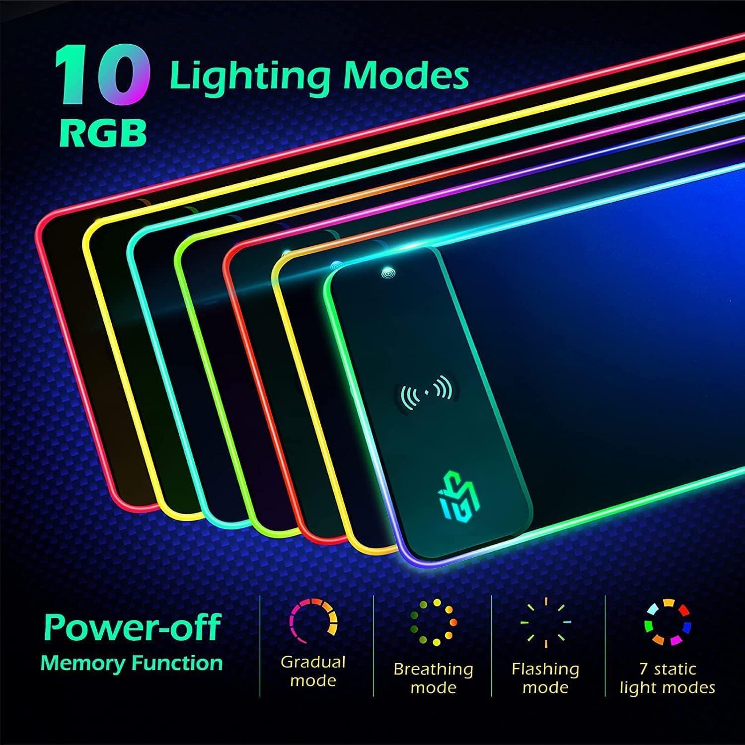 Thumbnail 2 de GIM Wireless Charging RGB Mouse Pad 15W