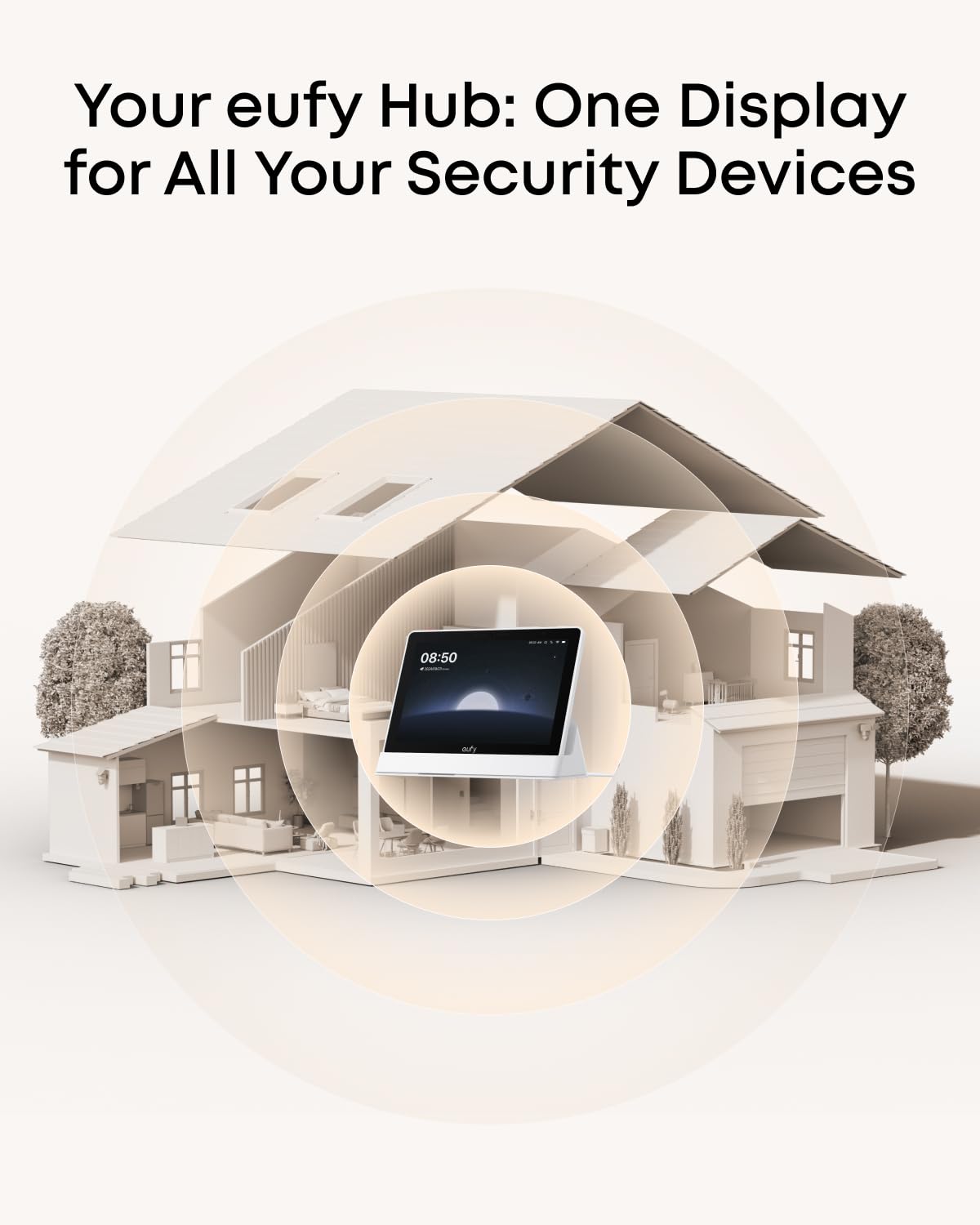 Thumbnail 5 de eufy Smart Display E10 (8-inch) Smart Home Hub with live alerts and four-view screen