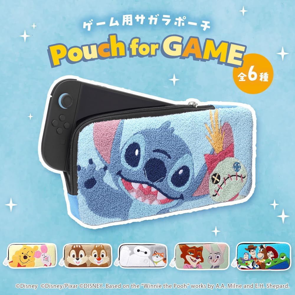 Thumbnail 6 de Premium Style PG-DSW2P 携帯ゲーム機用ポーチ スティッチのサガラ刺繍・L字ファスナー