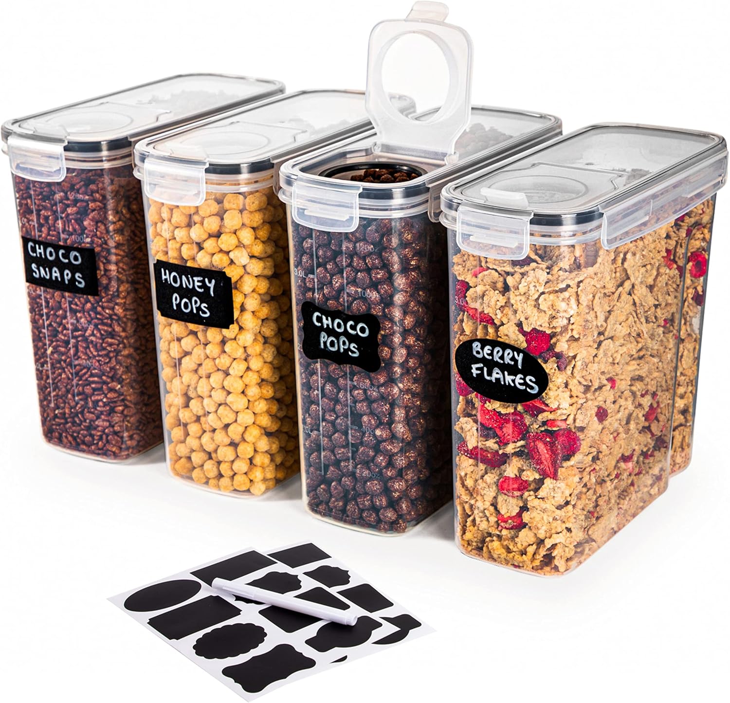 Detalle de nuovva Cereal Storage Containers 4L set