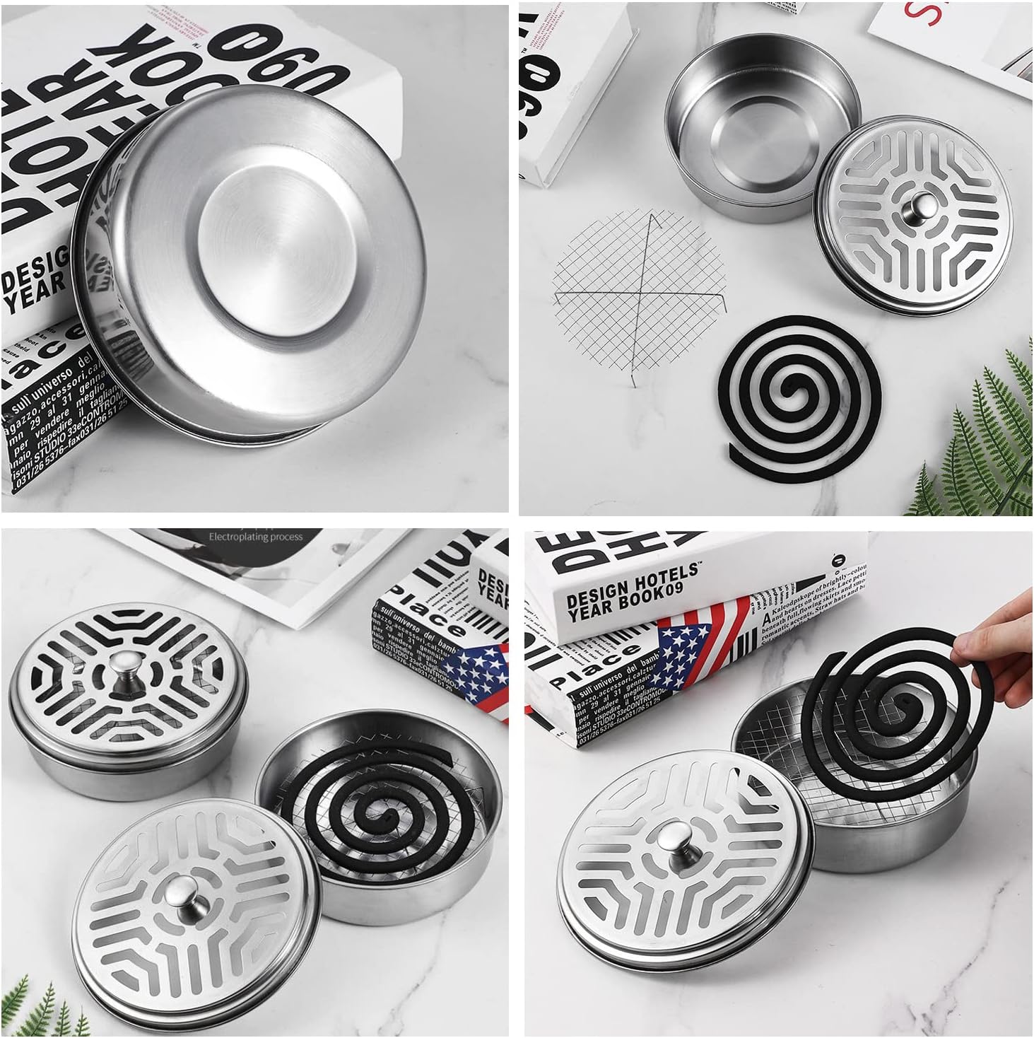 Detalle de Portable Mosquito Coil Holder, Stainless Steel