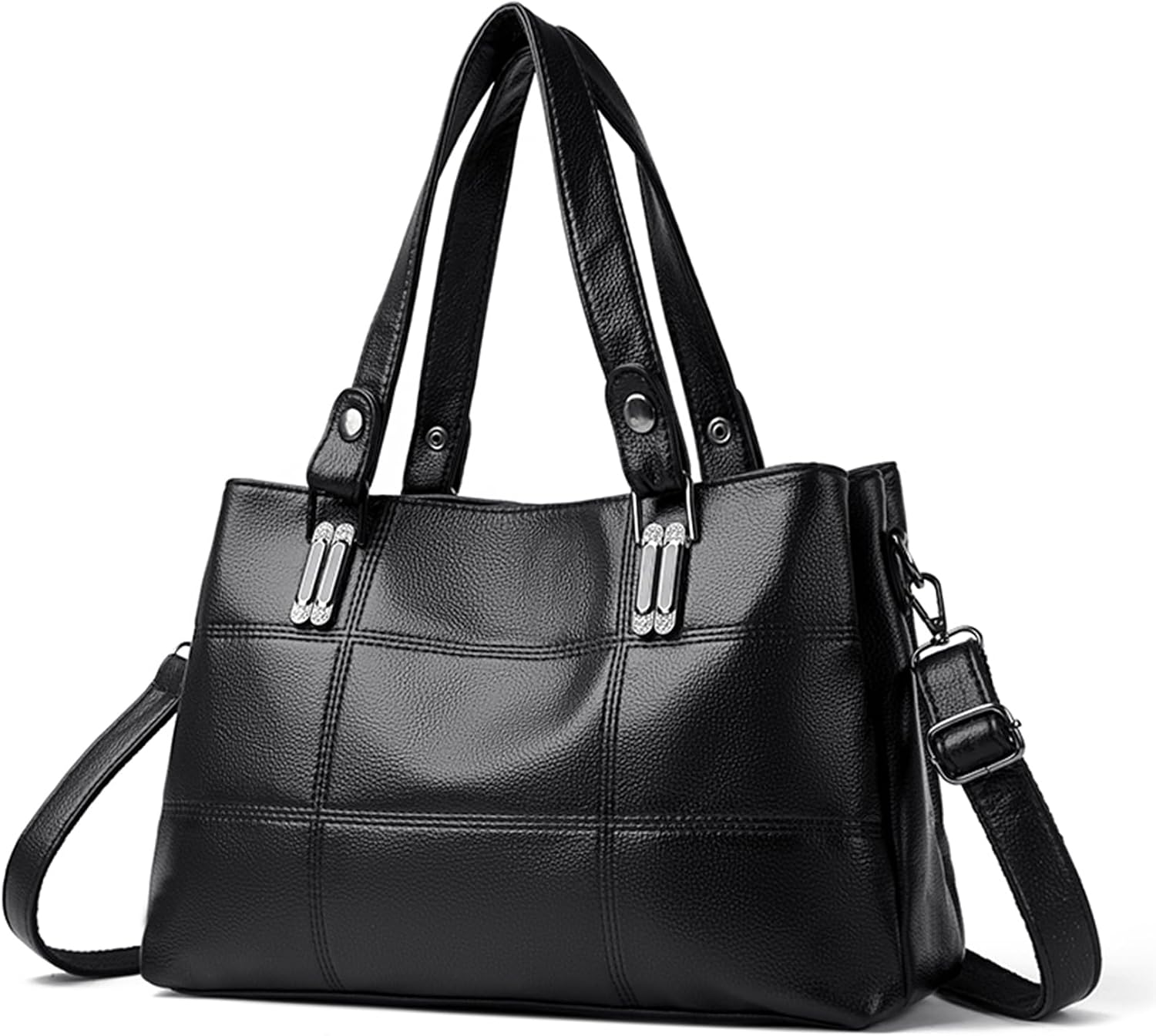 Thumbnail 6 de Sacmill Women's PU Leather Crossbody Bag — Medium with 3 Compartments