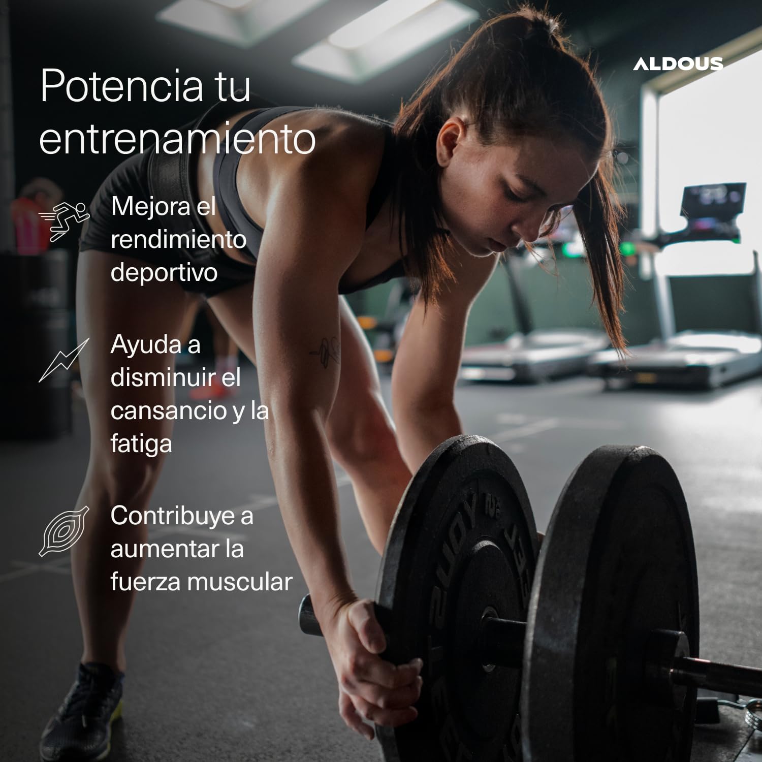 Detalle 2 de Creatina Monohidratada 3000 mg - Aldous Bio, 200 comprimidos