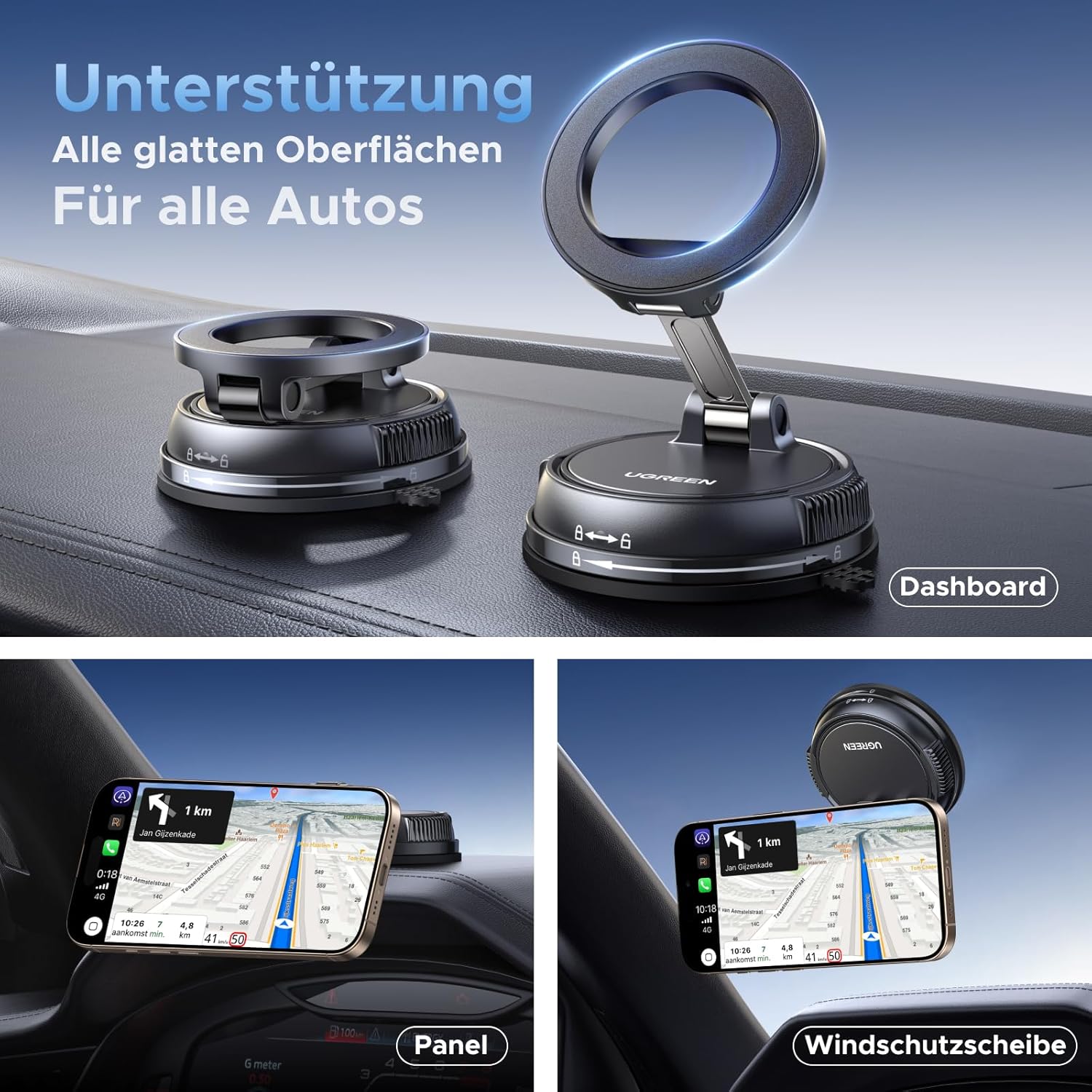 Detalle 1 de UGREEN MagSafe Auto Halter N55 20N