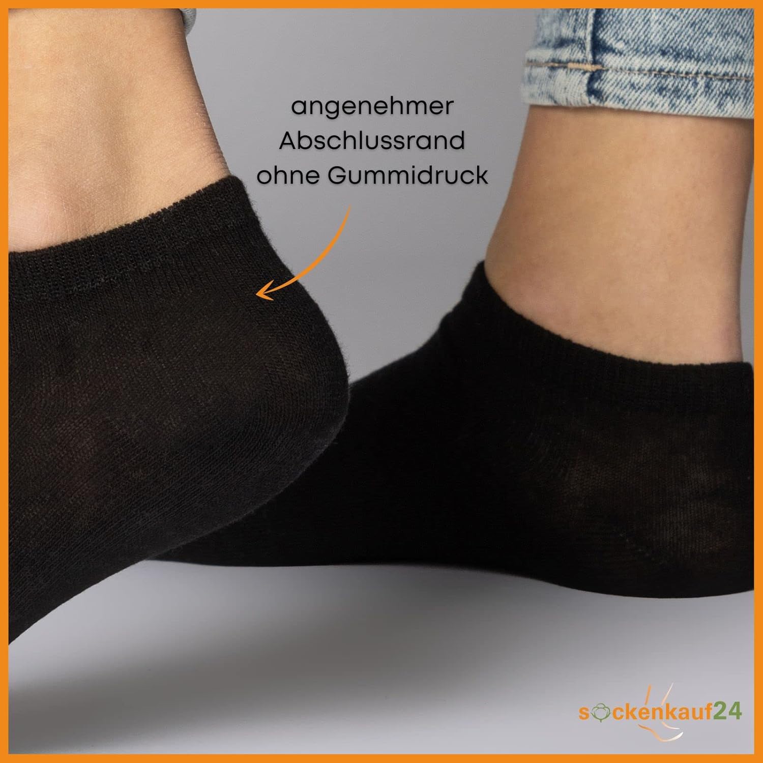 Thumbnail 3 de 10 | 20 | 30 Paar Sneaker Socken Herren Damen aus Baumwolle – sockenkauf24, Schwarz/Weiß/Grau