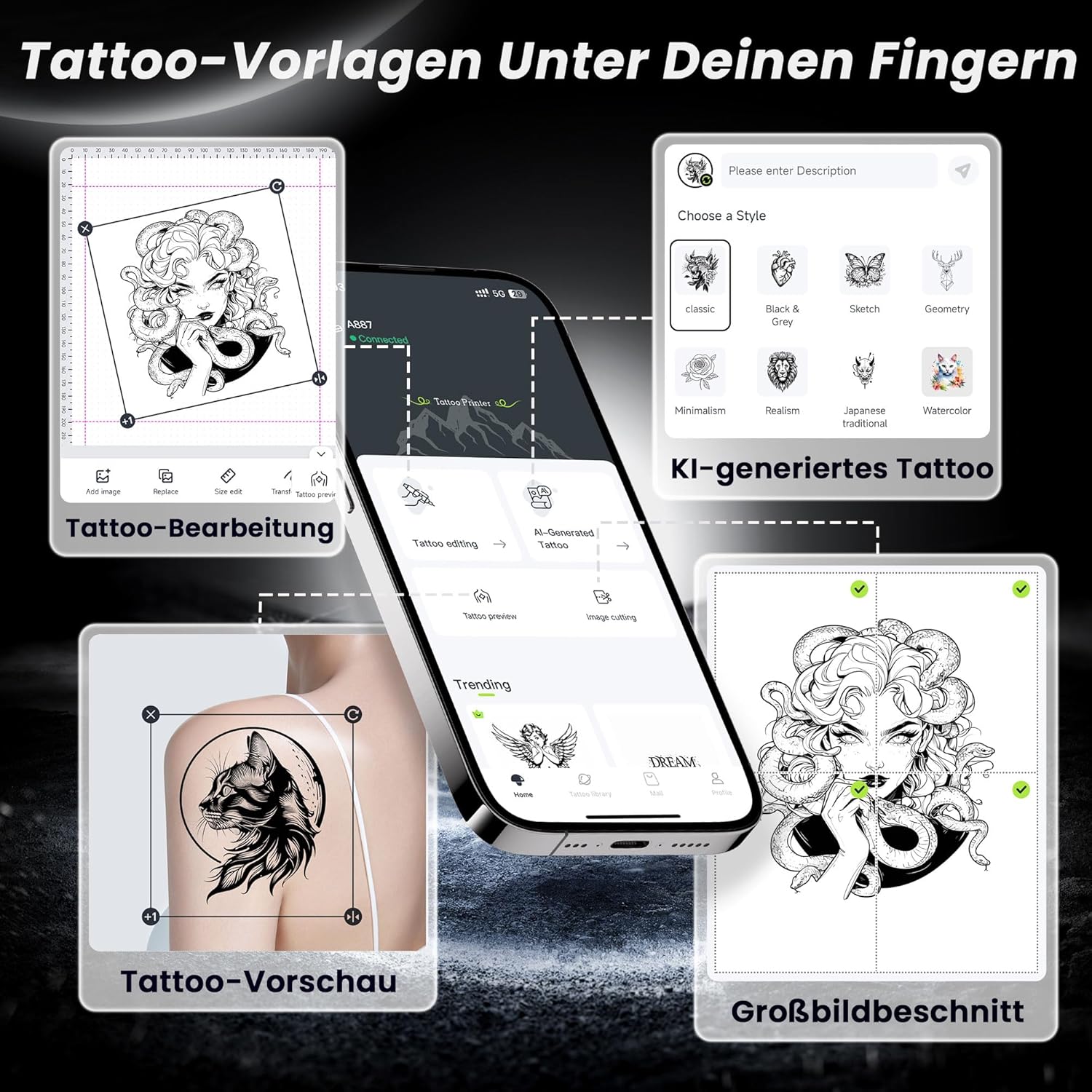 Thumbnail 3 de TATTMUSE Tattoo Drucker 1200mAh 🖨