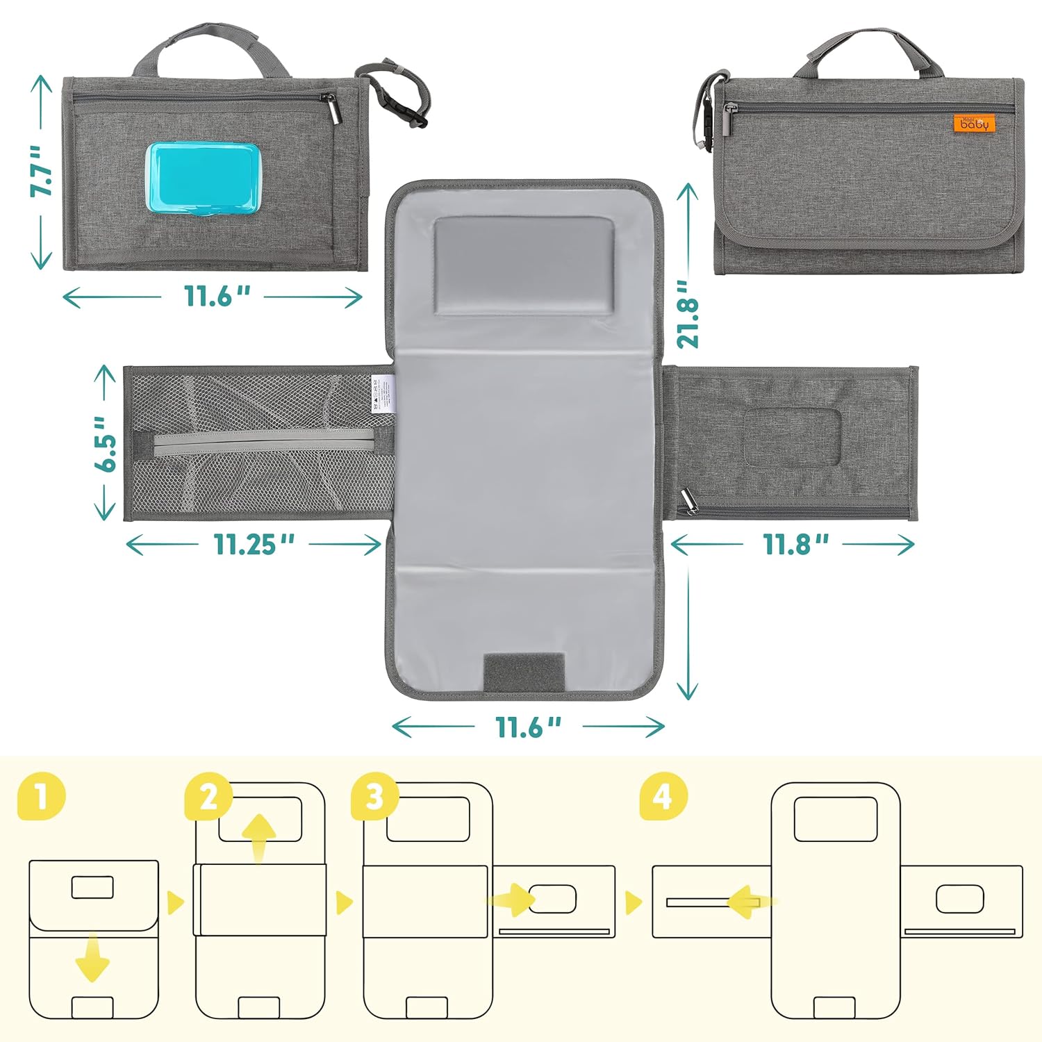 Thumbnail 4 de Kopi Baby Portable Diaper Changing Pad 2-in-1