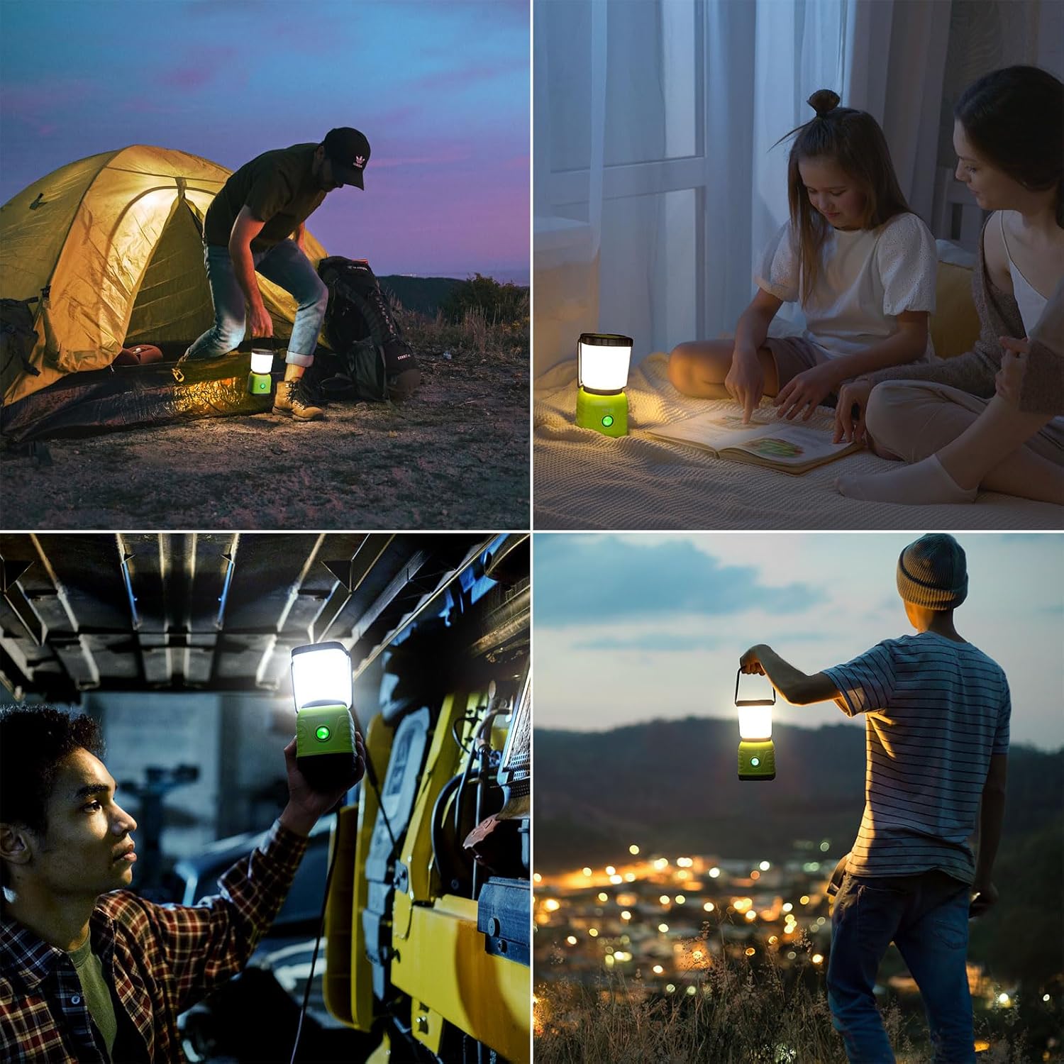 Thumbnail 6 de Lepro Lampe Camping Rechargeable 1300 lumens, 4 modes et intensité variable (avec batterie externe 3600 mAh) — étanche IPX4