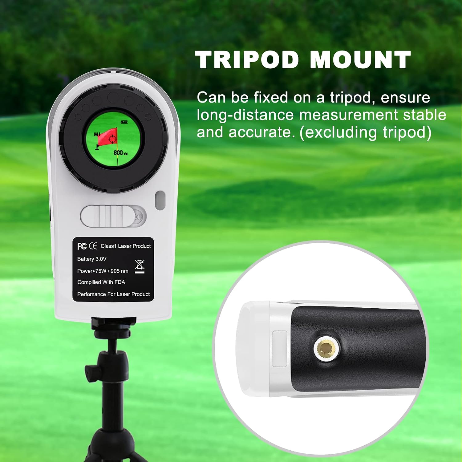 Detalle 2 de PeakPulse Golf Rangefinder 656 Yards (6x) with Flag-Lock and Vibration