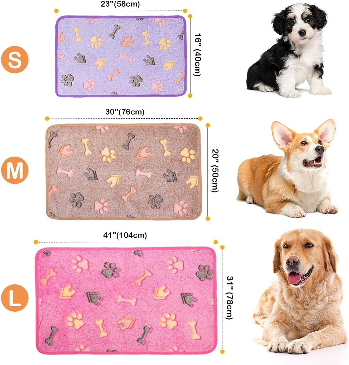 Thumbnail 1 de 3-piece pet blanket set, 60 x 40 cm