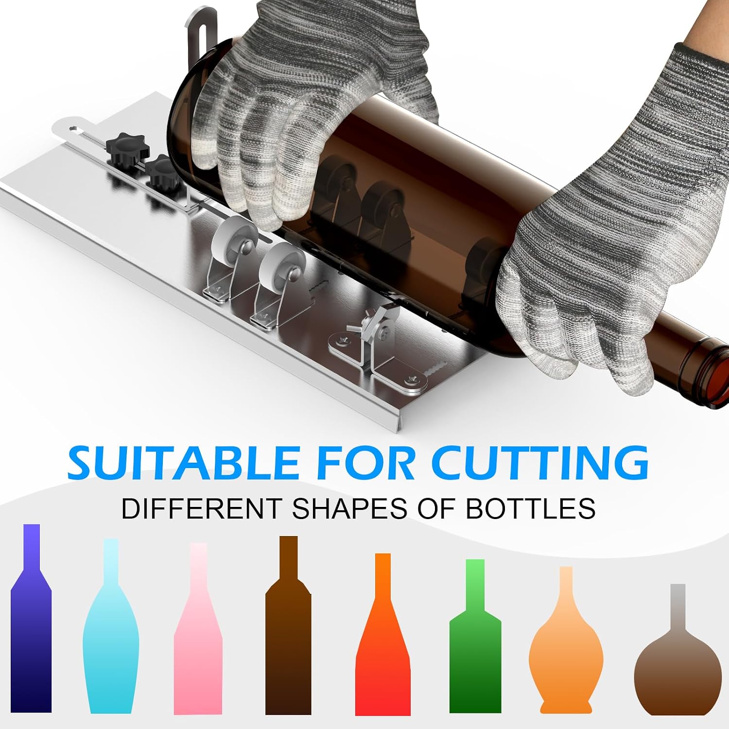 Detalle de Glass DIY Cutting Tool Kit – Glass Bottle Cutter for Upcycling and Craft