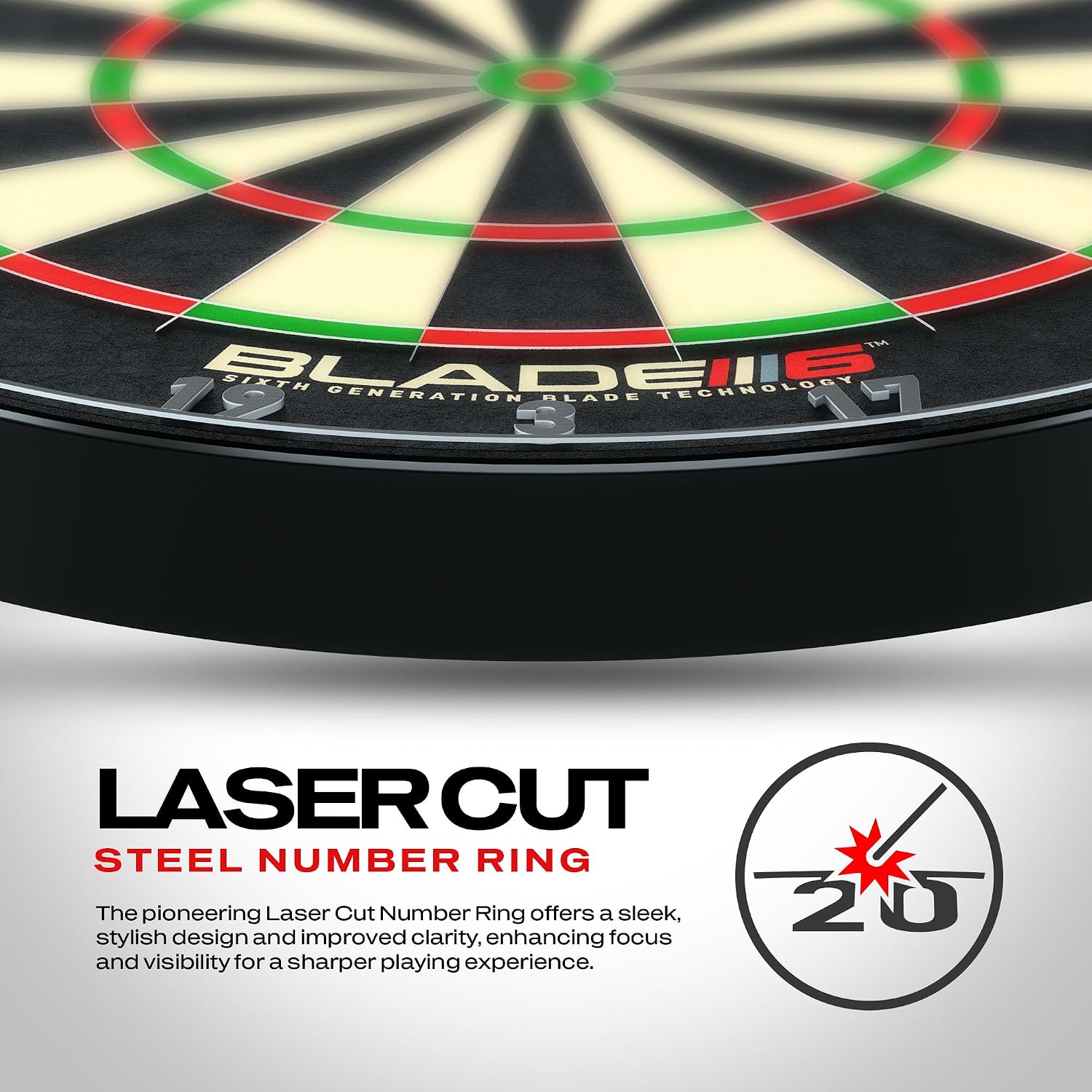 Detalle 2 de WINMAU wmb0043 Bristle Dartboard with Sisal, Triple Core and Rota-Lock