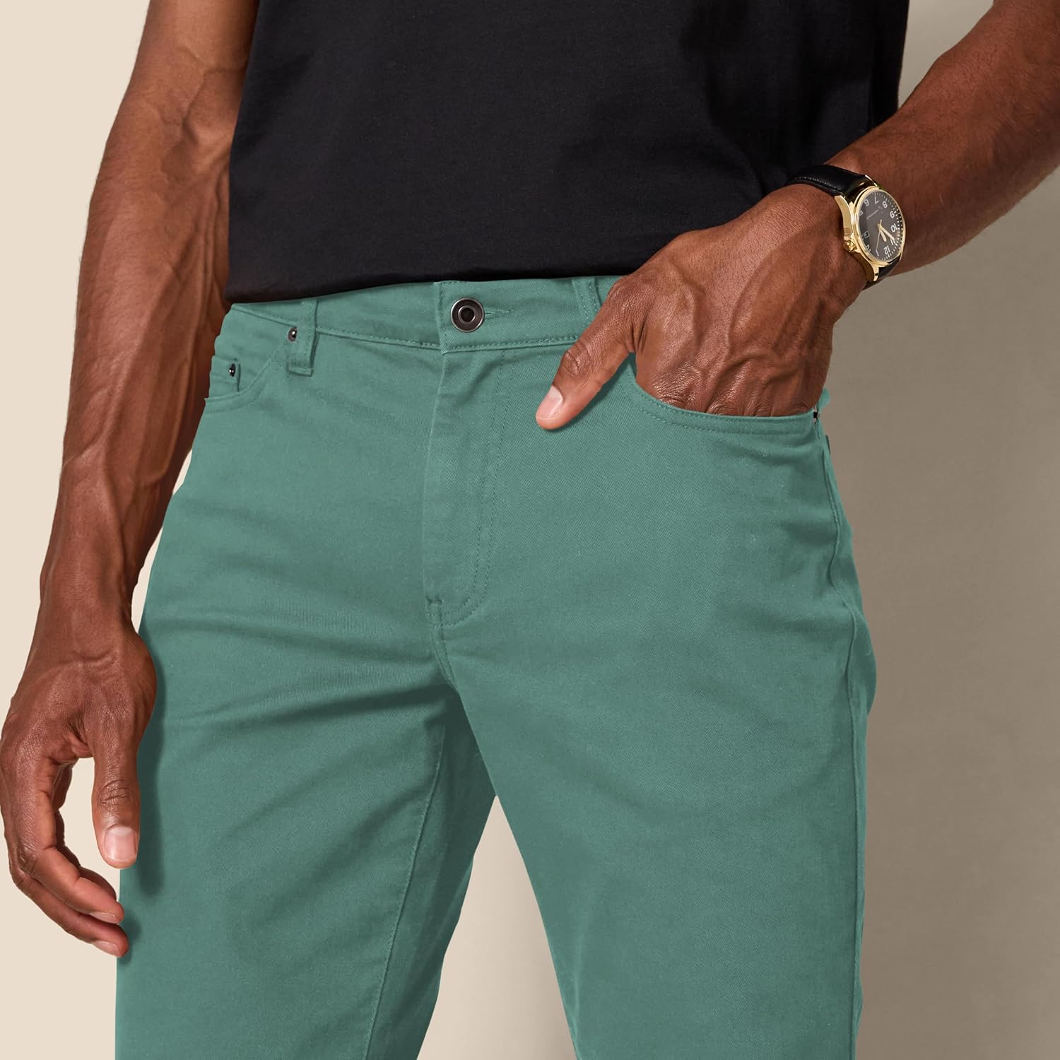 Thumbnail 3 de Amazon Essentials Men’s Slim-Fit 5-Pocket Stretch Twill Trousers