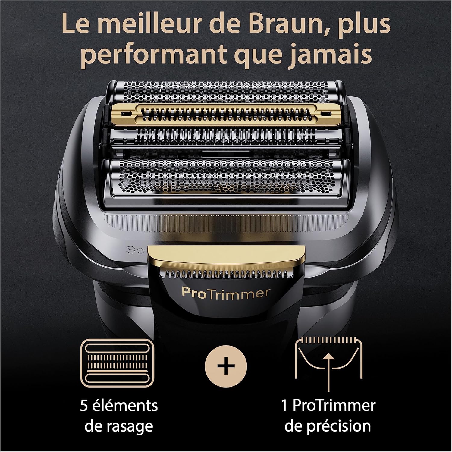 Detalle de Braun Rasoir Électrique Series 9 PRO+ 9467cc – kit complet étanche avec station de nettoyage