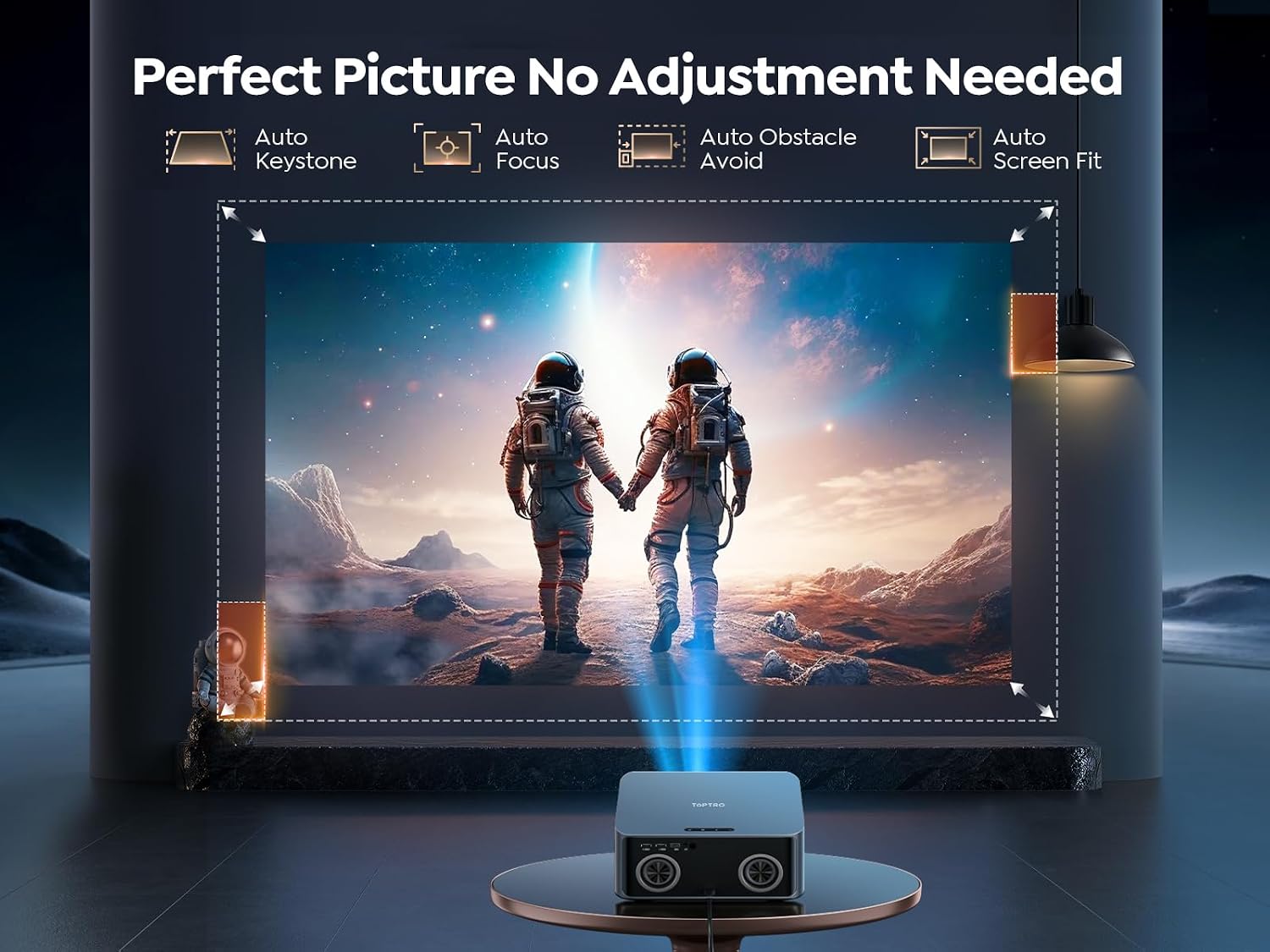 Thumbnail 4 de TOPTRO X9 Smart Projector 1500 ANSI