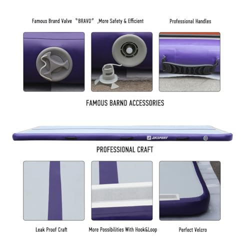 Thumbnail 3 de AKSPORT Gymnastics Air Mat Inflatable Tumble Track