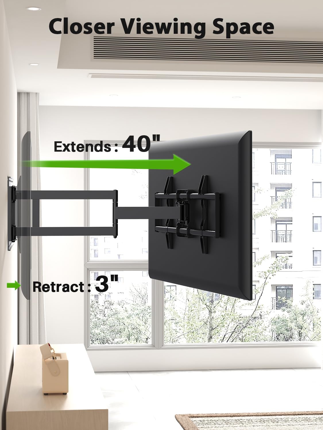 Thumbnail 3 de USX Mount Long Arm TV Wall Mount 42–90 inch