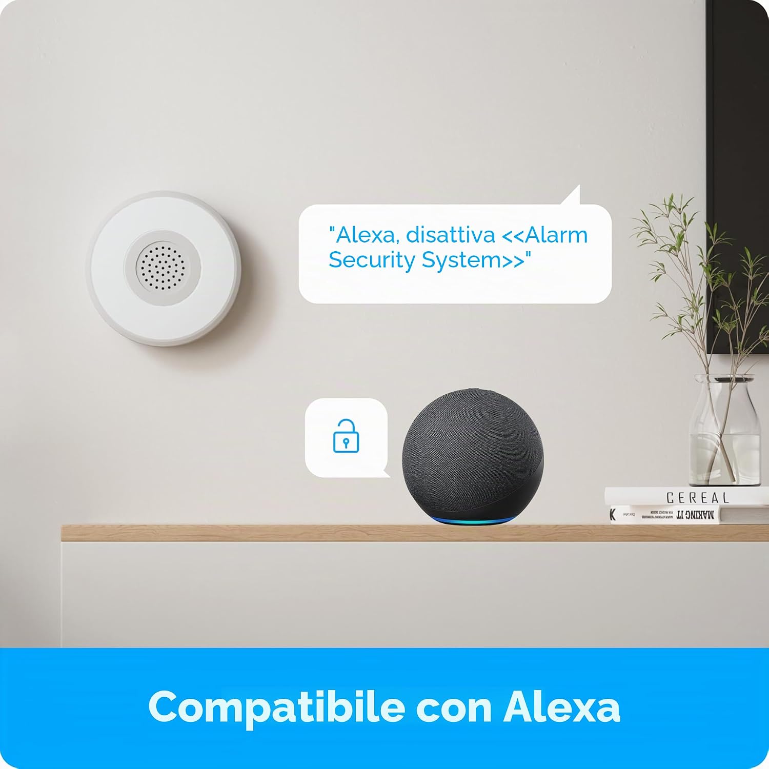 Detalle de AGSHOME Allarme Casa Senza Fili con Telecamera 1080P: sicurezza integrata per abitazioni e piccoli uffici