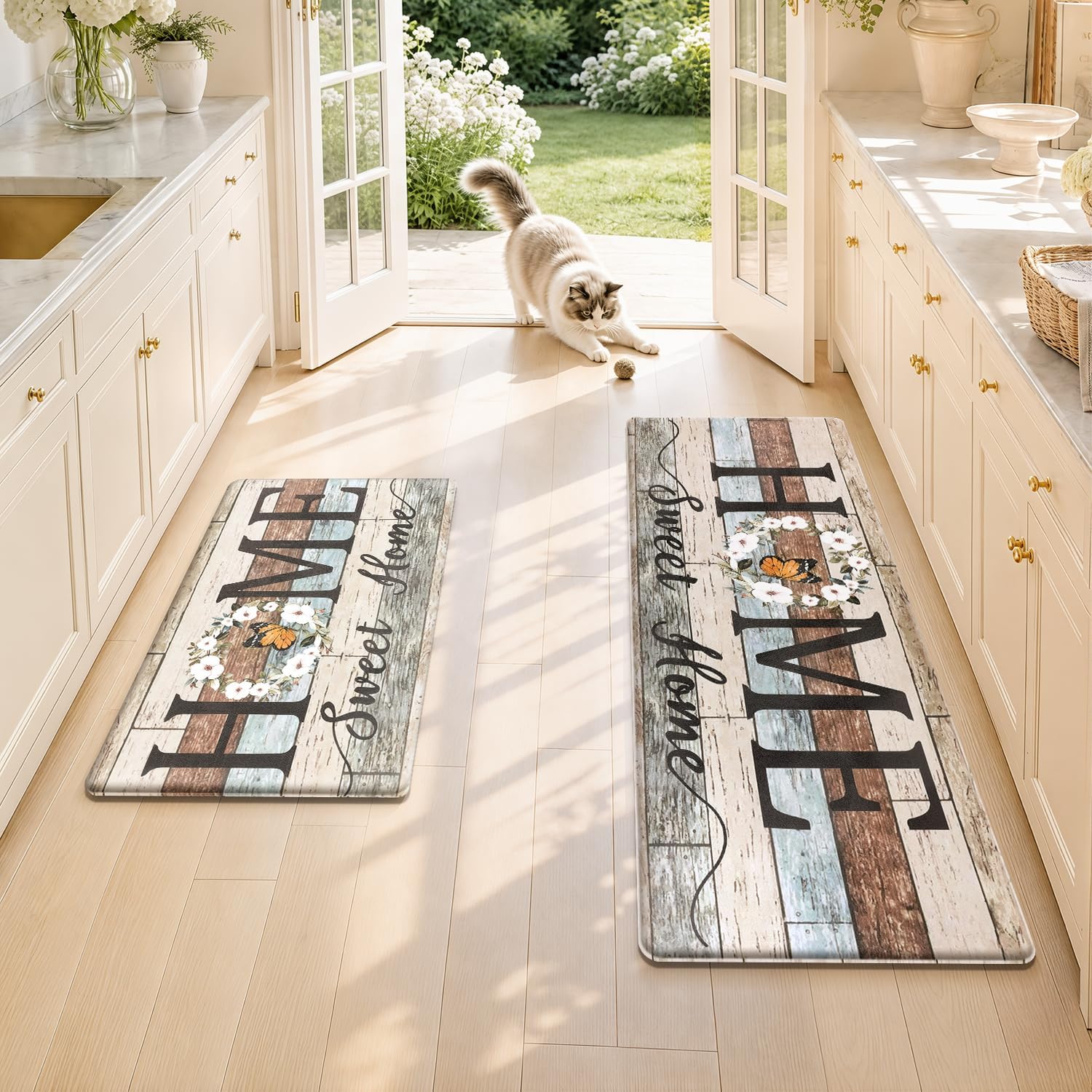 Thumbnail 6 de Yamaziot Anti-Fatigue Kitchen Rug Set of 2, Cushioned Non-Slip Mats