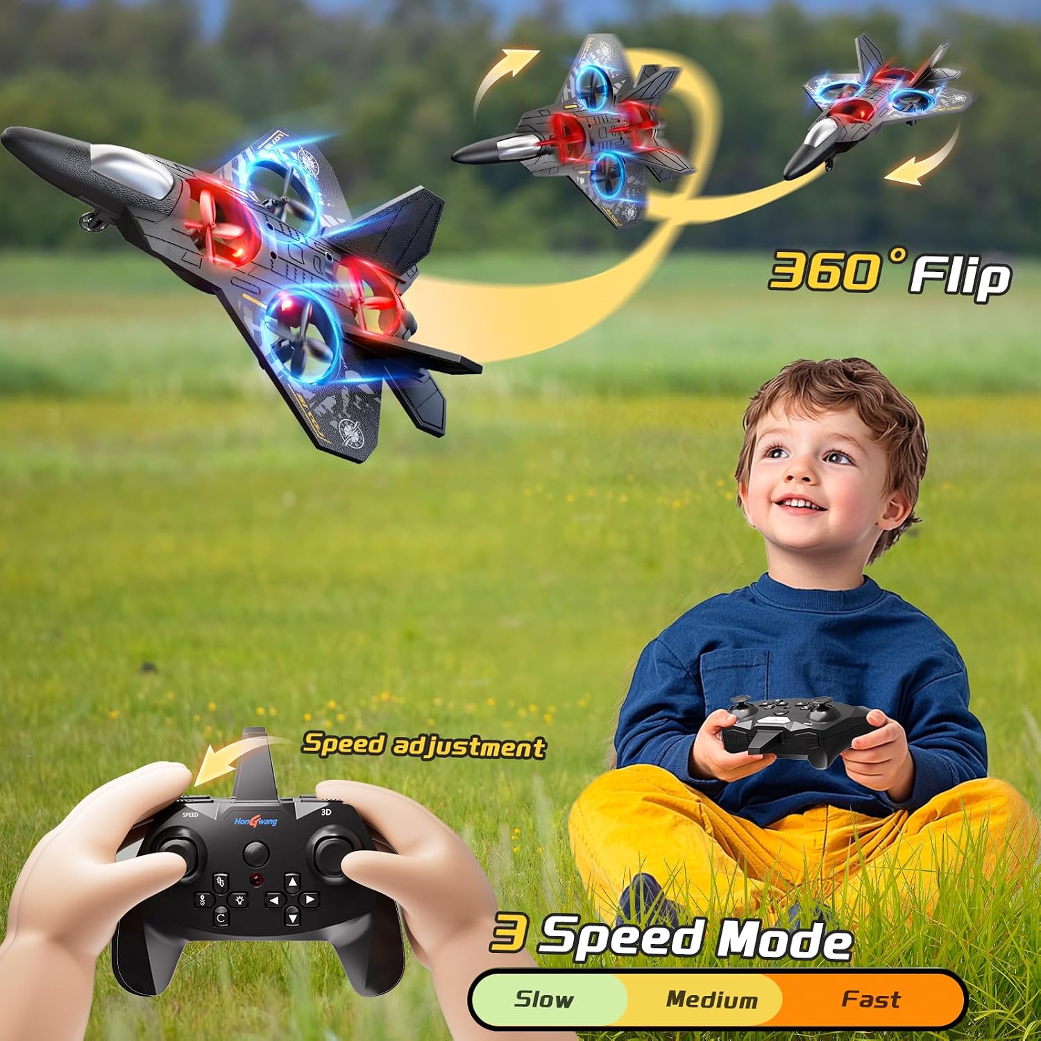 Detalle de KukuFun 8-axis RC airplane drone