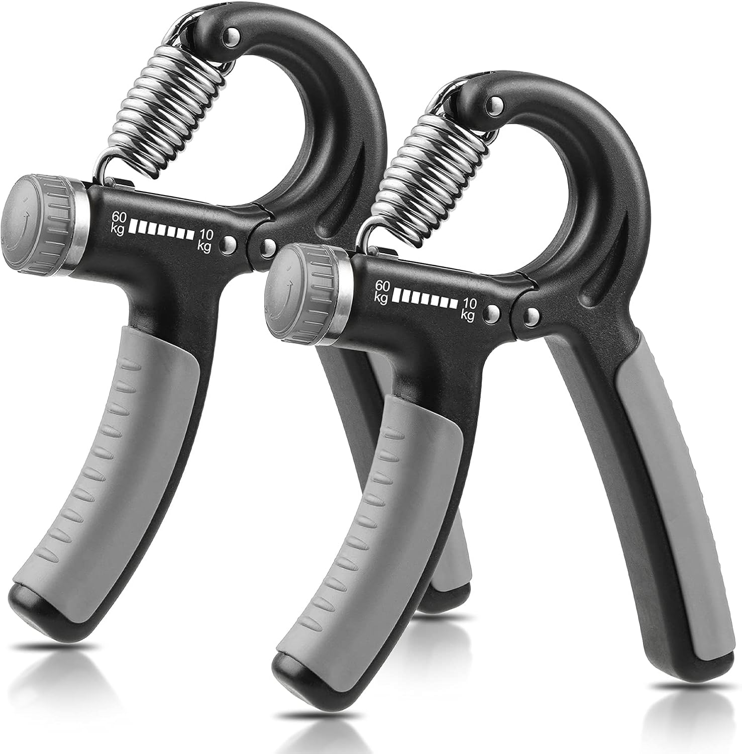 Thumbnail 6 de NIYIKOW Hand Grip Strengthener: Adjustable 22–132 Lbs, 10–60kg – Silver/Black