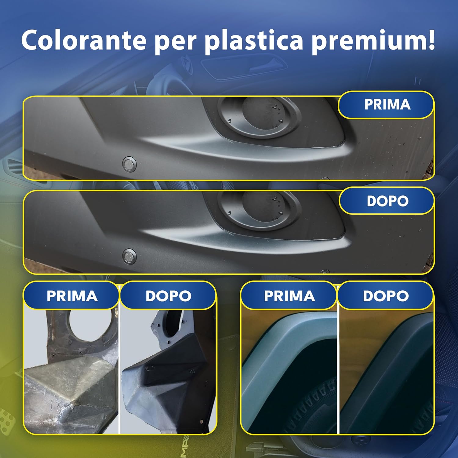 Thumbnail 1 de ATG Rinnova plastiche Auto Antracite – Restauro plastica interna/esterna con finitura lucida