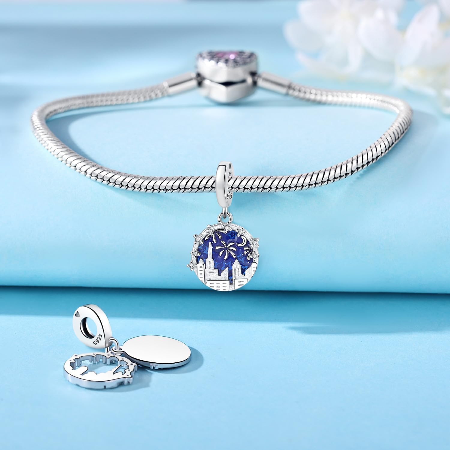 Detalle 2 de PANPOKI Charms Anhänger 925er Sterlingsilber