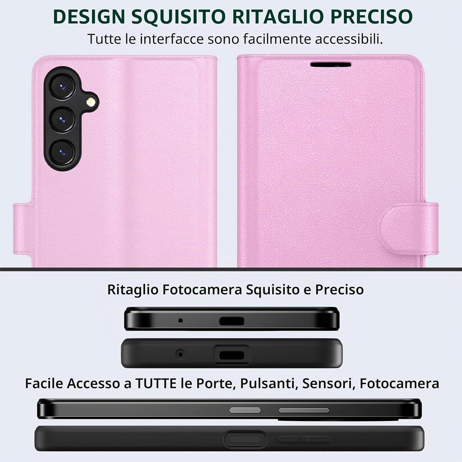 Thumbnail 6 de Eirltiy Cover Portafoglio in PU per Samsung Galaxy A16 5G/4G: protezione, stile e 3 slot