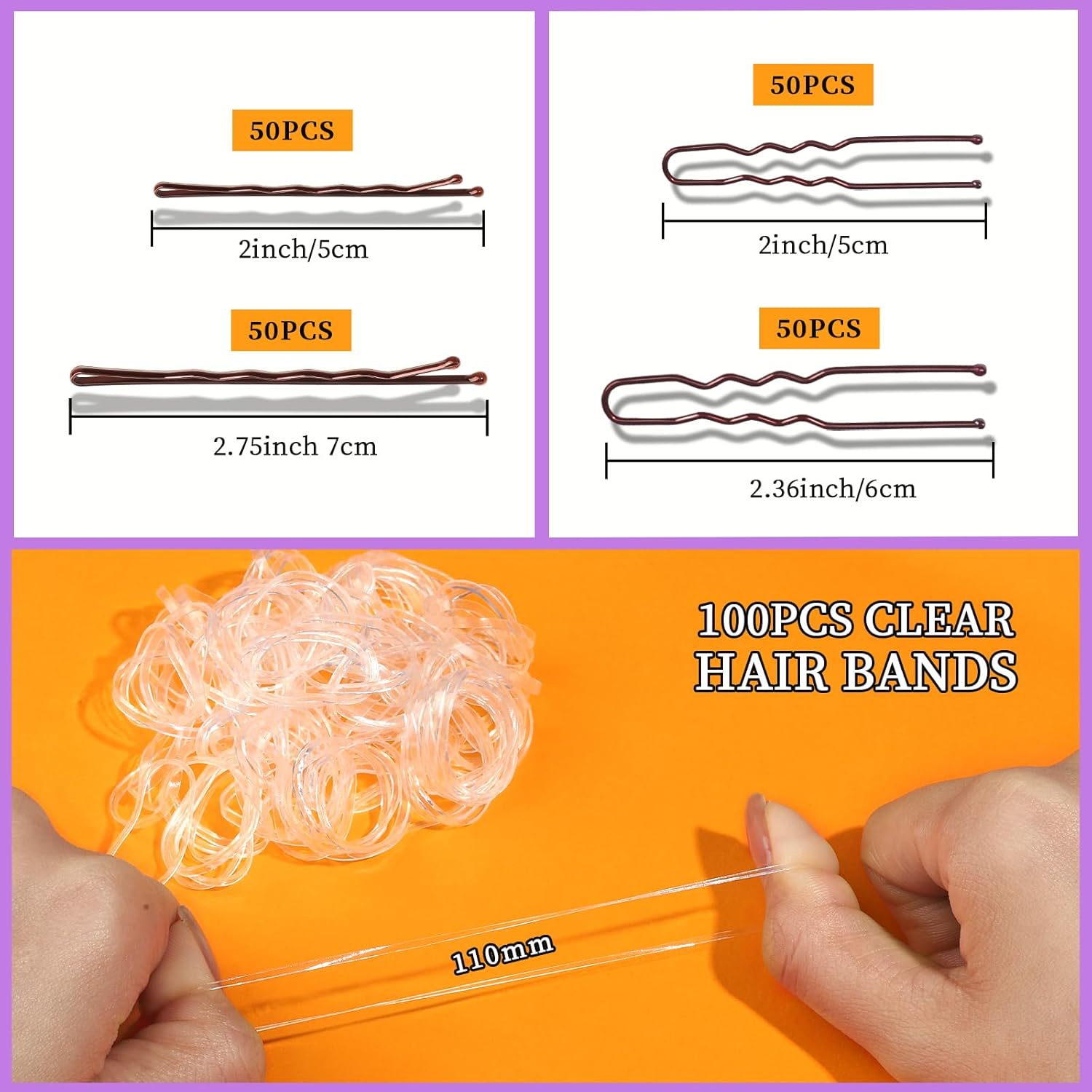 Thumbnail 5 de Teenitor 300pcs Bobby Pins Kit 🎀