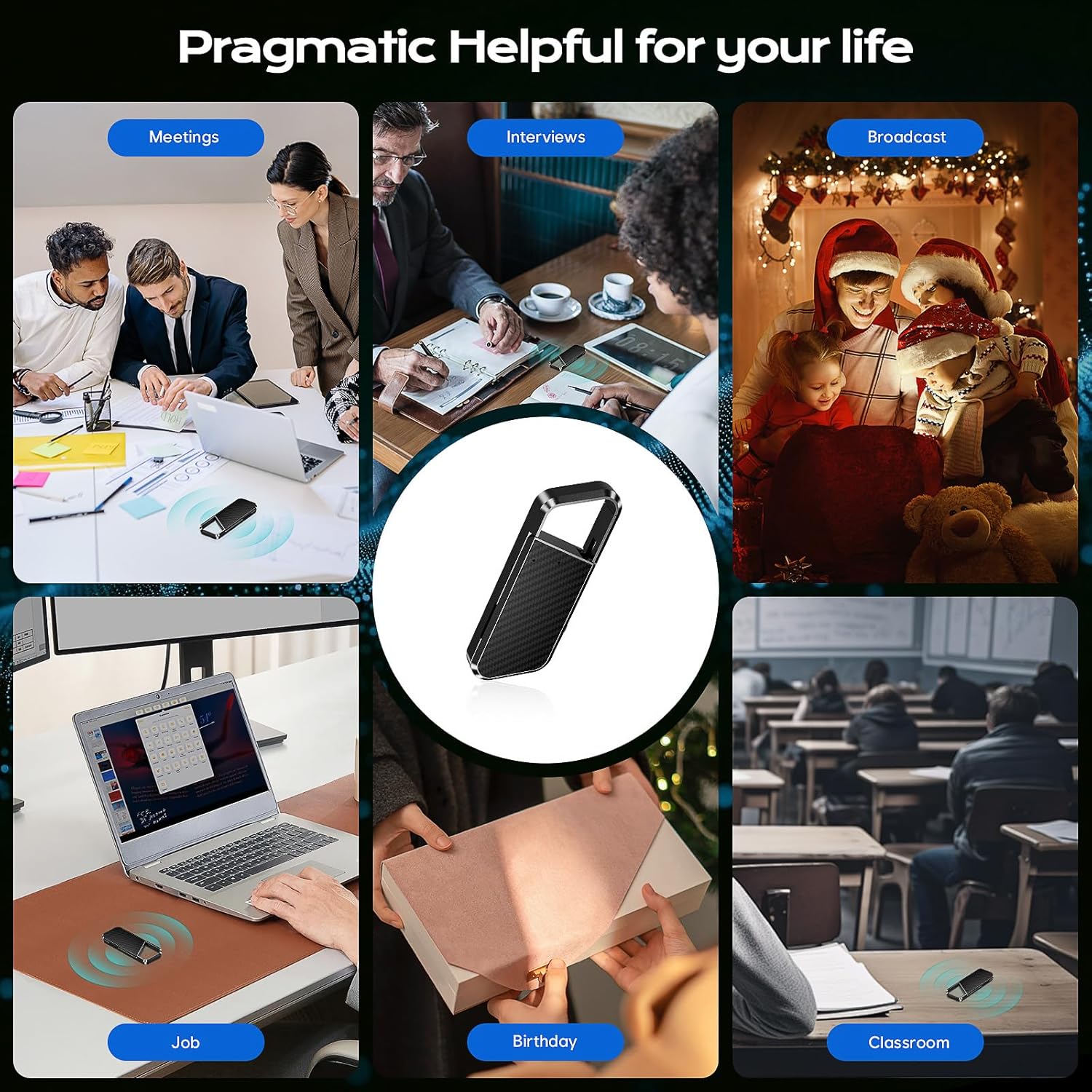 Thumbnail 6 de NekSide Voice Recorder 128 GB for meetings