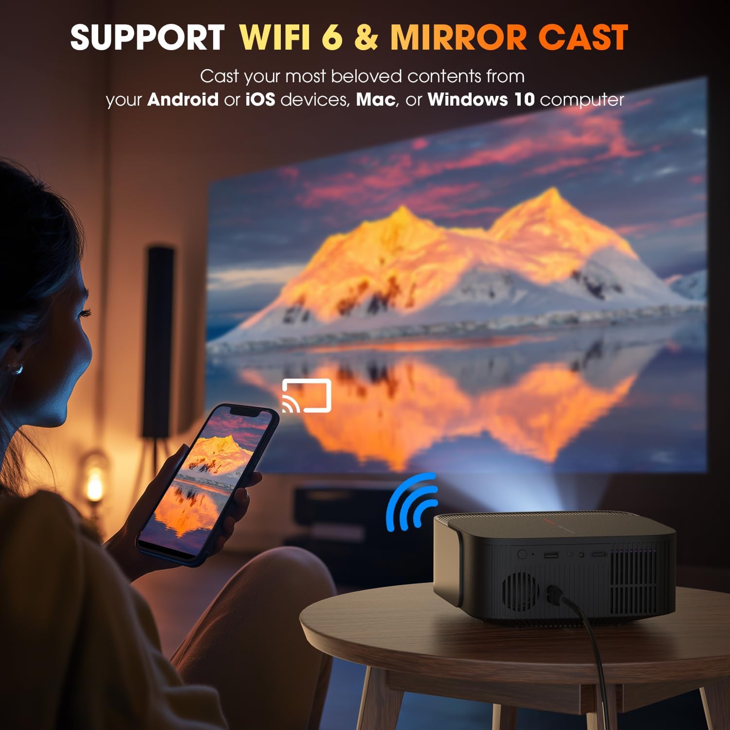 Thumbnail 5 de DBPOWER E2 Smart 1080P Projector 📽