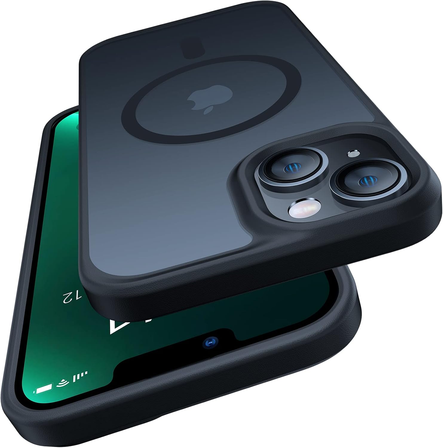 Detalle de TORRAS Guardian-Mag Serie Hülle für iPhone 13 mini (MagSafe) – schlank, stoßfest und mit integriertem Magnetring
