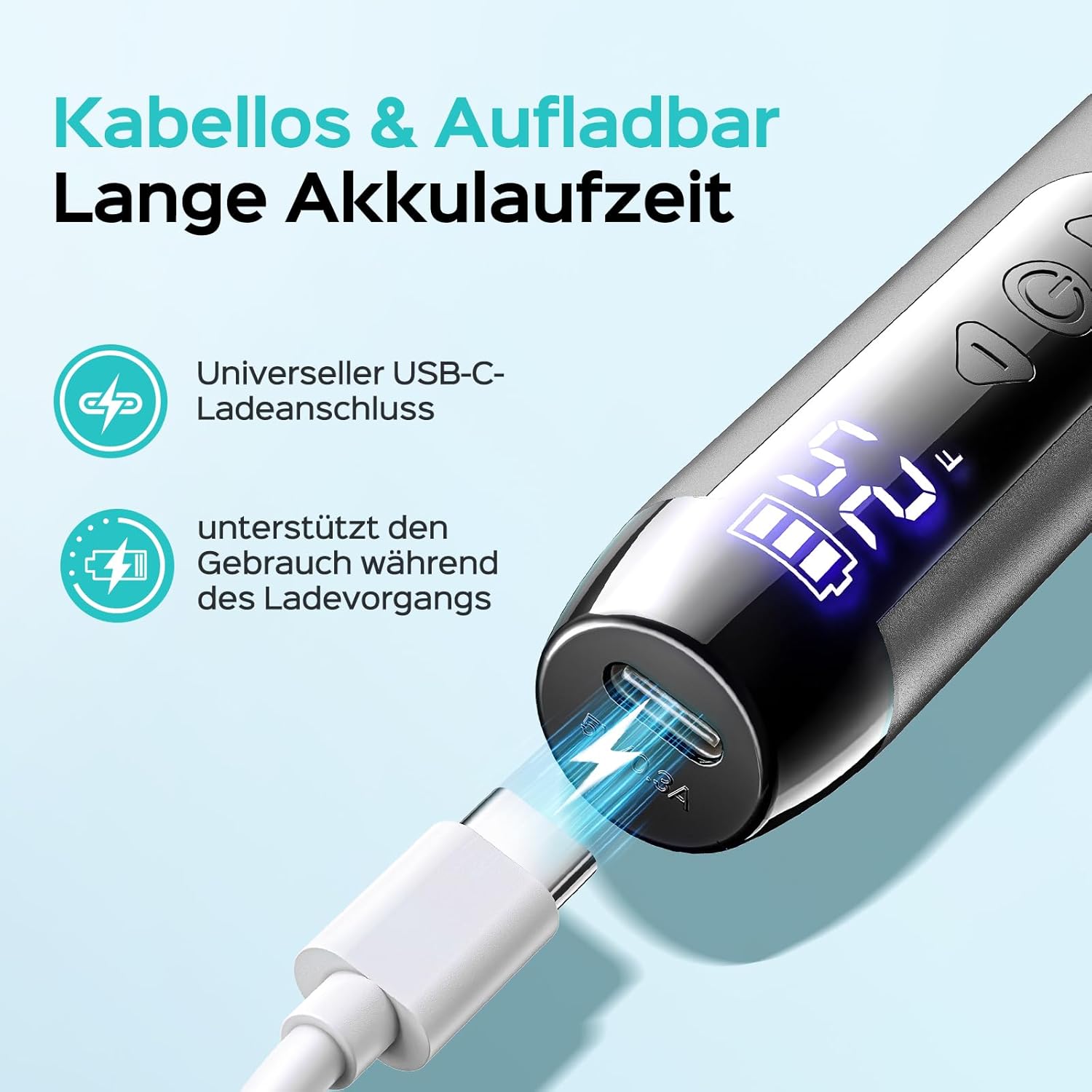 Thumbnail 6 de COSLUS Kabellos Tragbar Elektrischer Nagelfräser