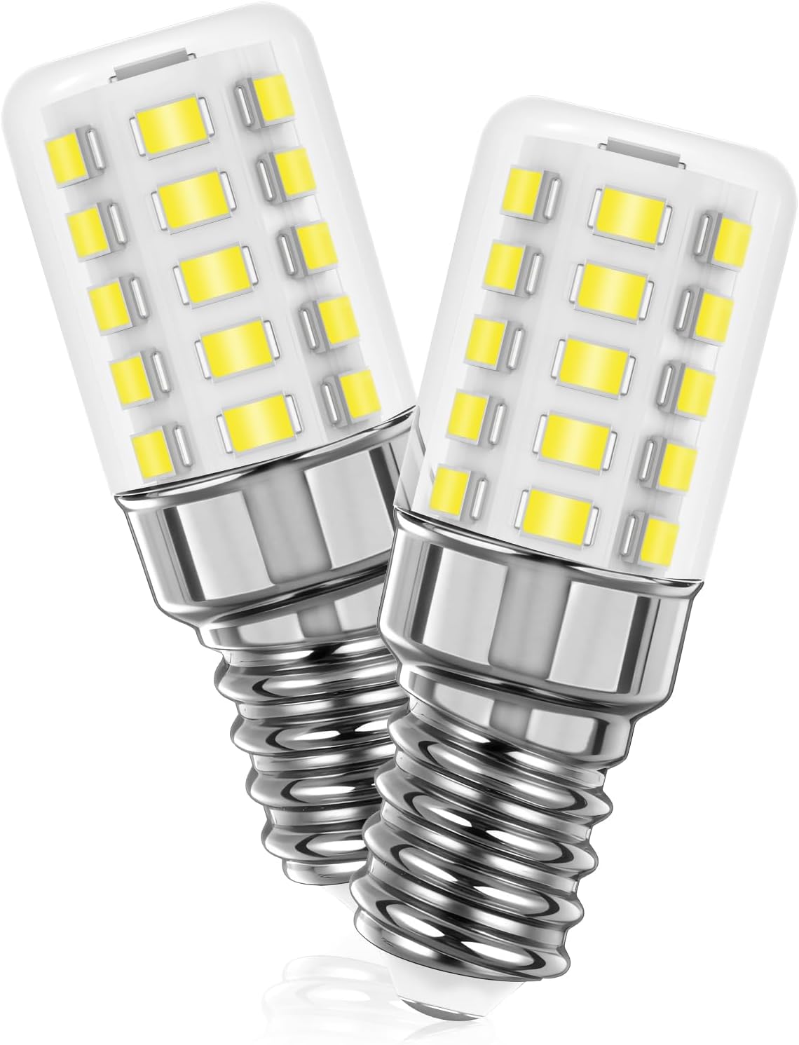 Detalle de A.bigwhale E14 LED Lampe Kühlschranklampe 2er Pack – 3W, 480 lm, 6000K, 360° Abstrahlung