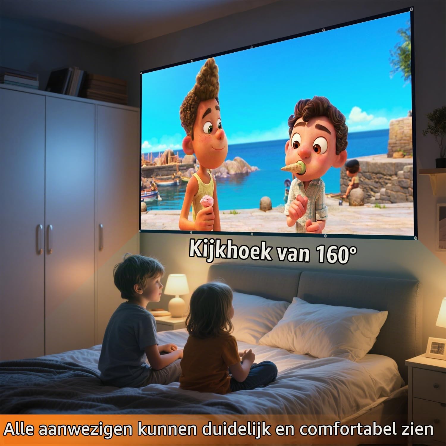 Thumbnail 5 de Yulado 120 Pouces projectiescherm, 120 inch, 16:9, opvouwbaar polyester