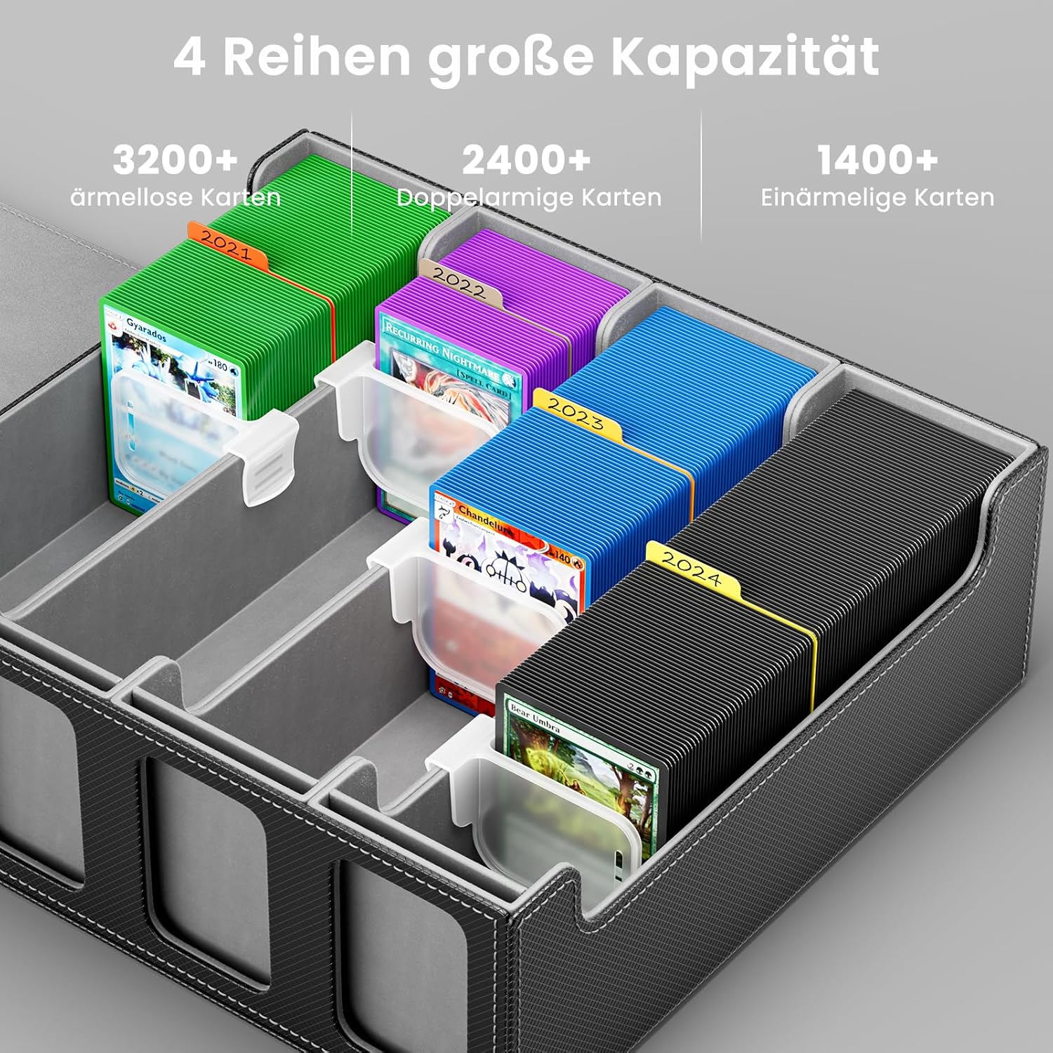 Detalle de Hot Bee Deck Box für 2400 Sammelkarten 🎴